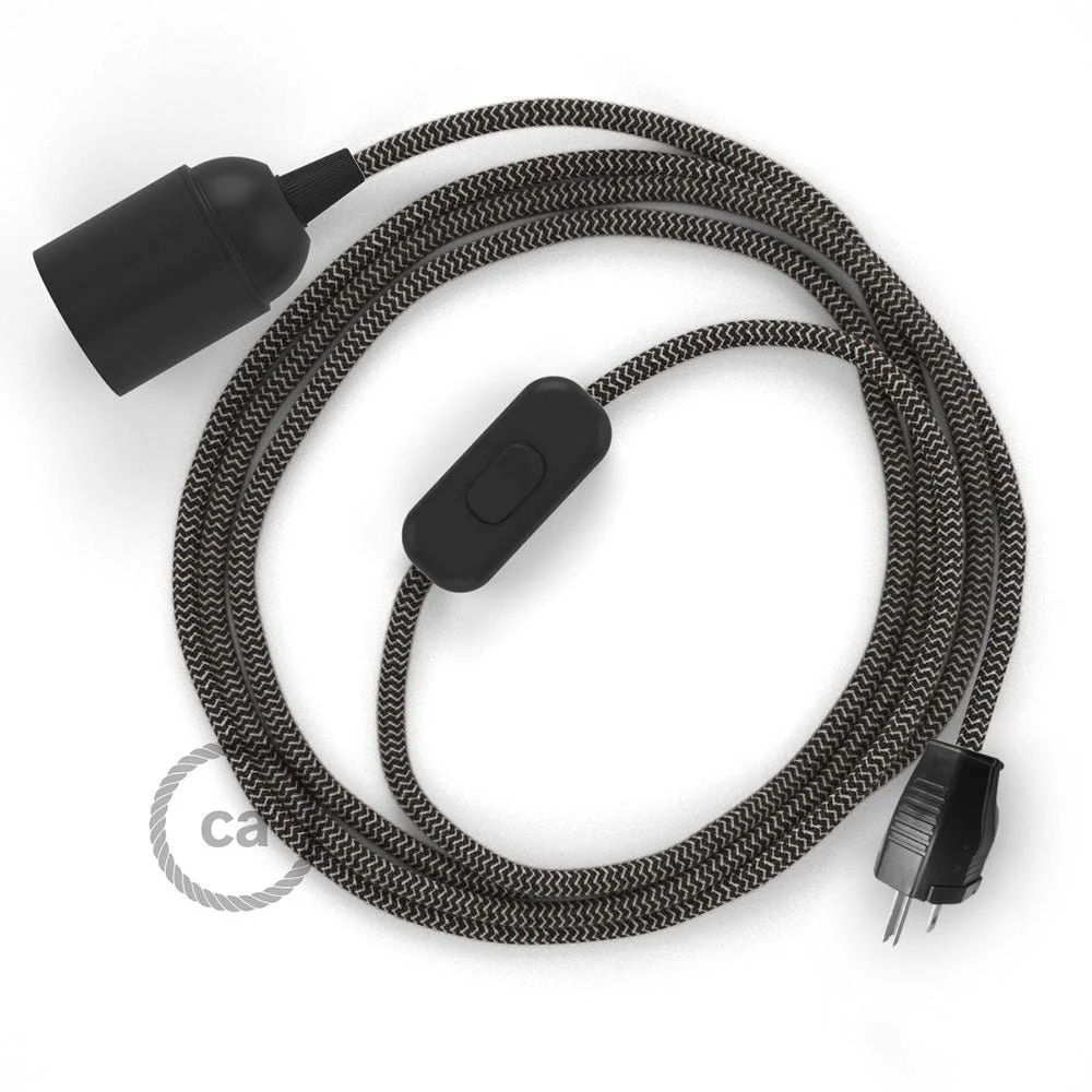 SnakeBis - Wiring with socket and Zig-Zag fabric cable - RD74