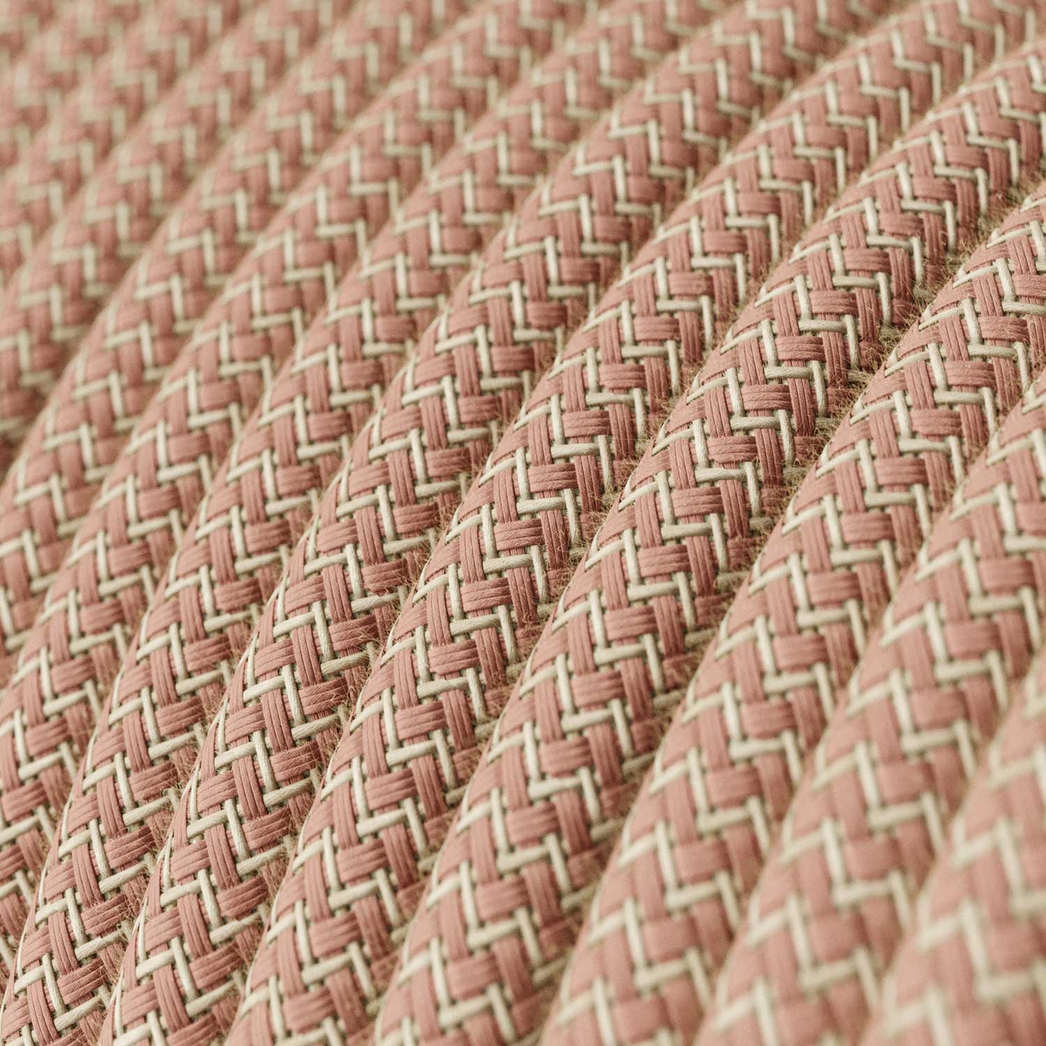 SnakeBis Zig-Zag - Cordset with socket, Zig-Zag effect fabric cable RD71 and UK plug - Image 2