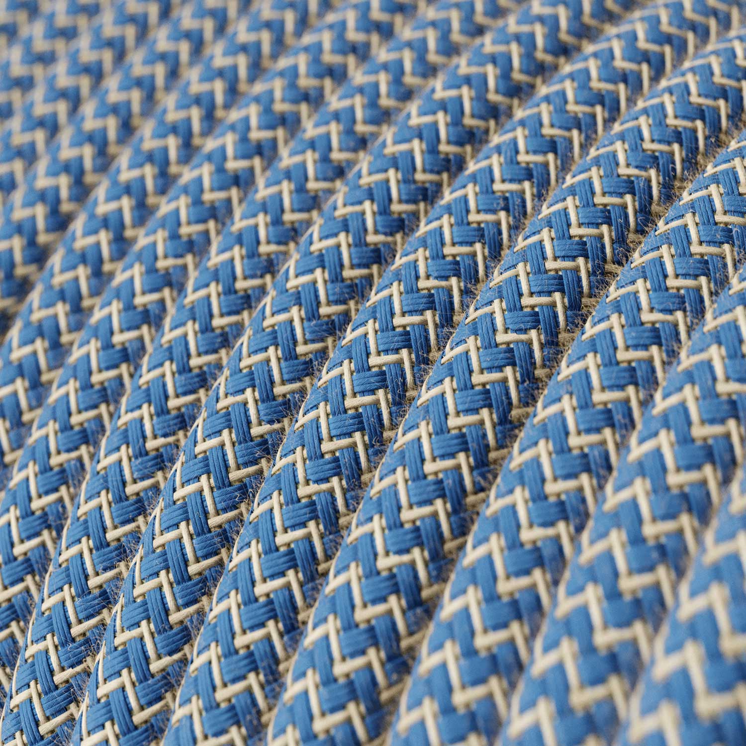 SnakeBis Zig-Zag for lampshade - Cordset with socket and Zig-Zag effect fabric cable RD75 - Image 2