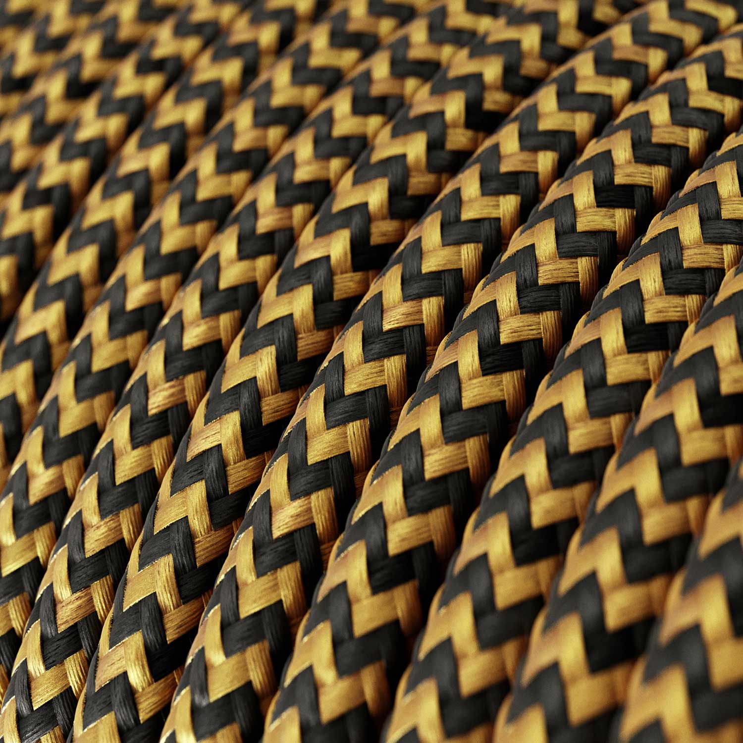 SnakeBis Zig-Zag for Lampshade - Cordset with Socket and Zig-Zag effect Fabric Cable RZ24 - Image 2