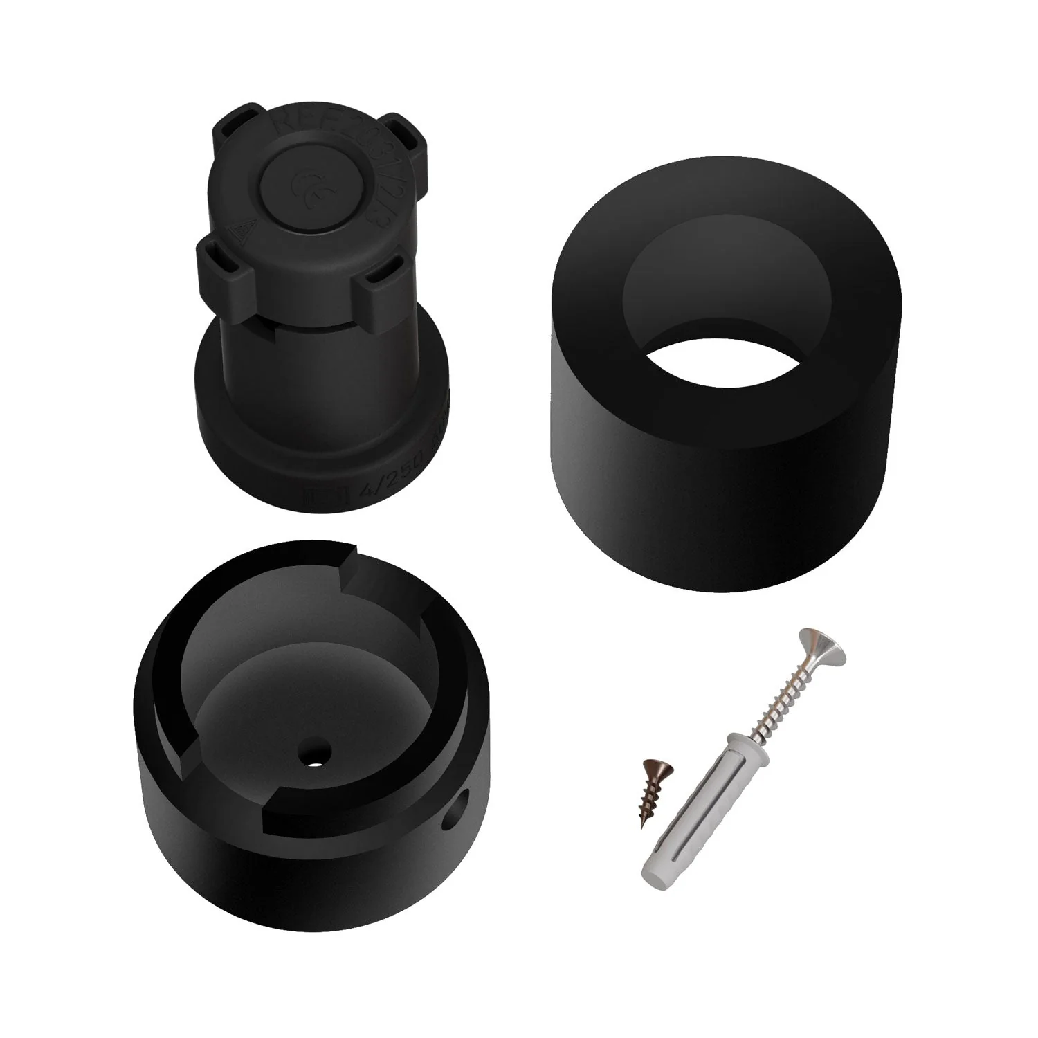 Natural wood socket for string light cord and Filé system. Made in Italy - Black - Image 3