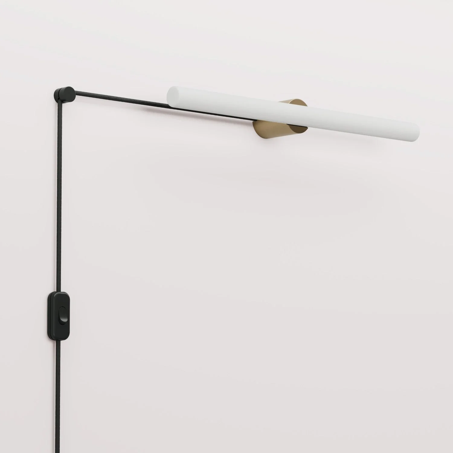 Spostaluce Plug-in Light with Metal Finish and S14d LED Linear Light Bulb - Brushed Bronze - Image 3