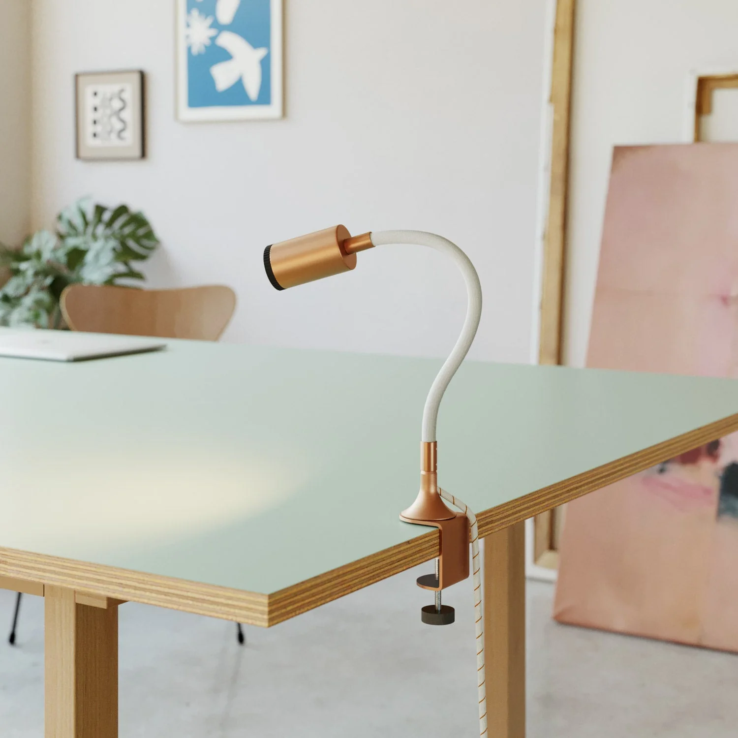 Adjustable MAG-Y spotlight with clamp - Brushed copper - Image 4