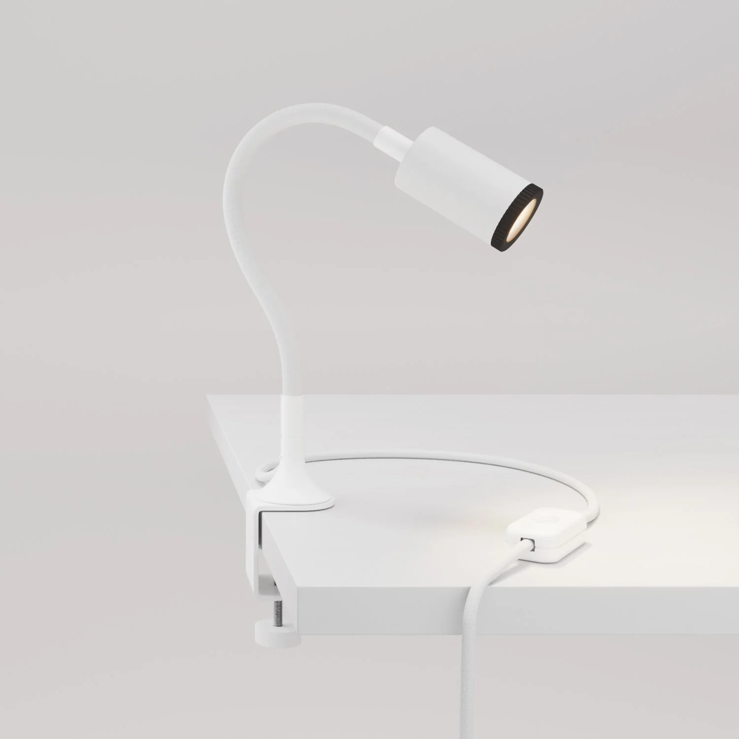 MAG-Y adjustable spotlight with clamp - Matte white