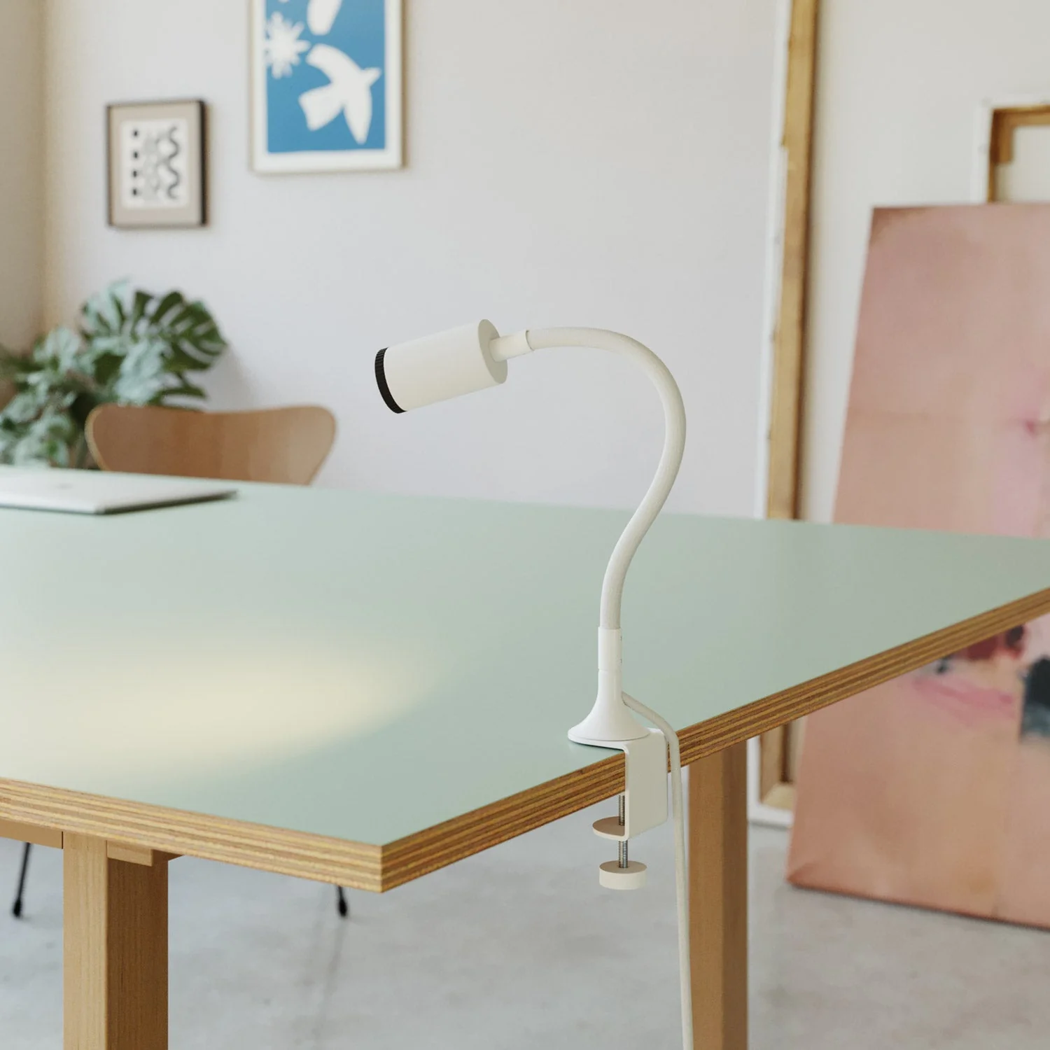 MAG-Y adjustable spotlight with clamp - Matte white - Image 4