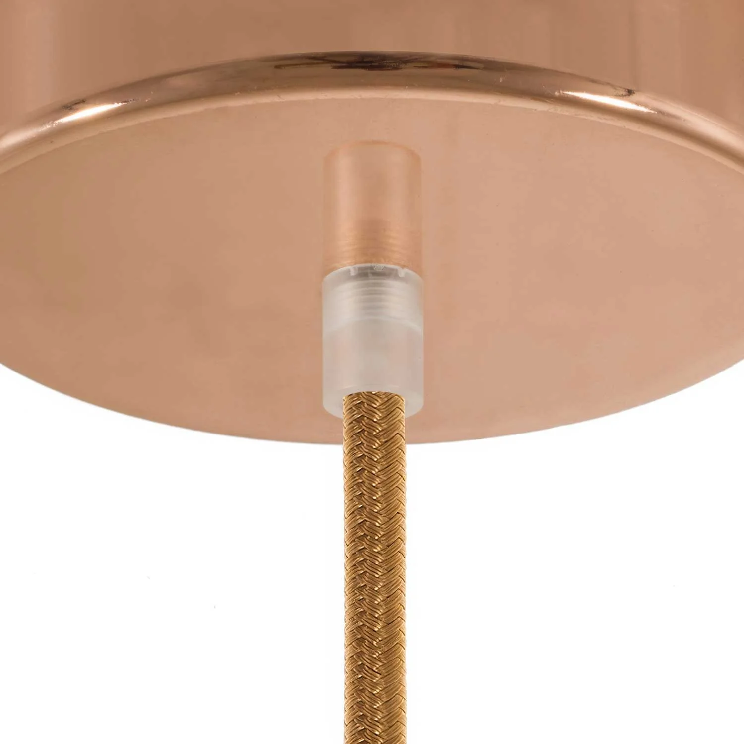 Cylindrical plastic strain relief complete with rod, nut, and washer - Transparent - Image 3