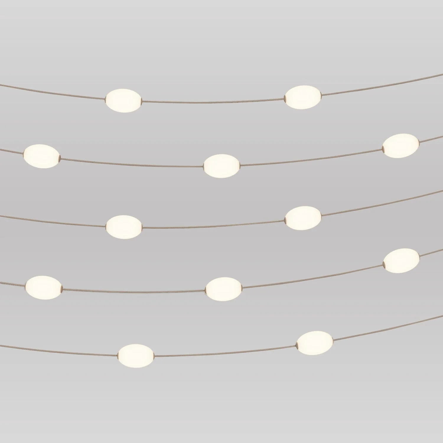 Outdoor light chain with 12 light points IP67 Desert Brown - Marina12