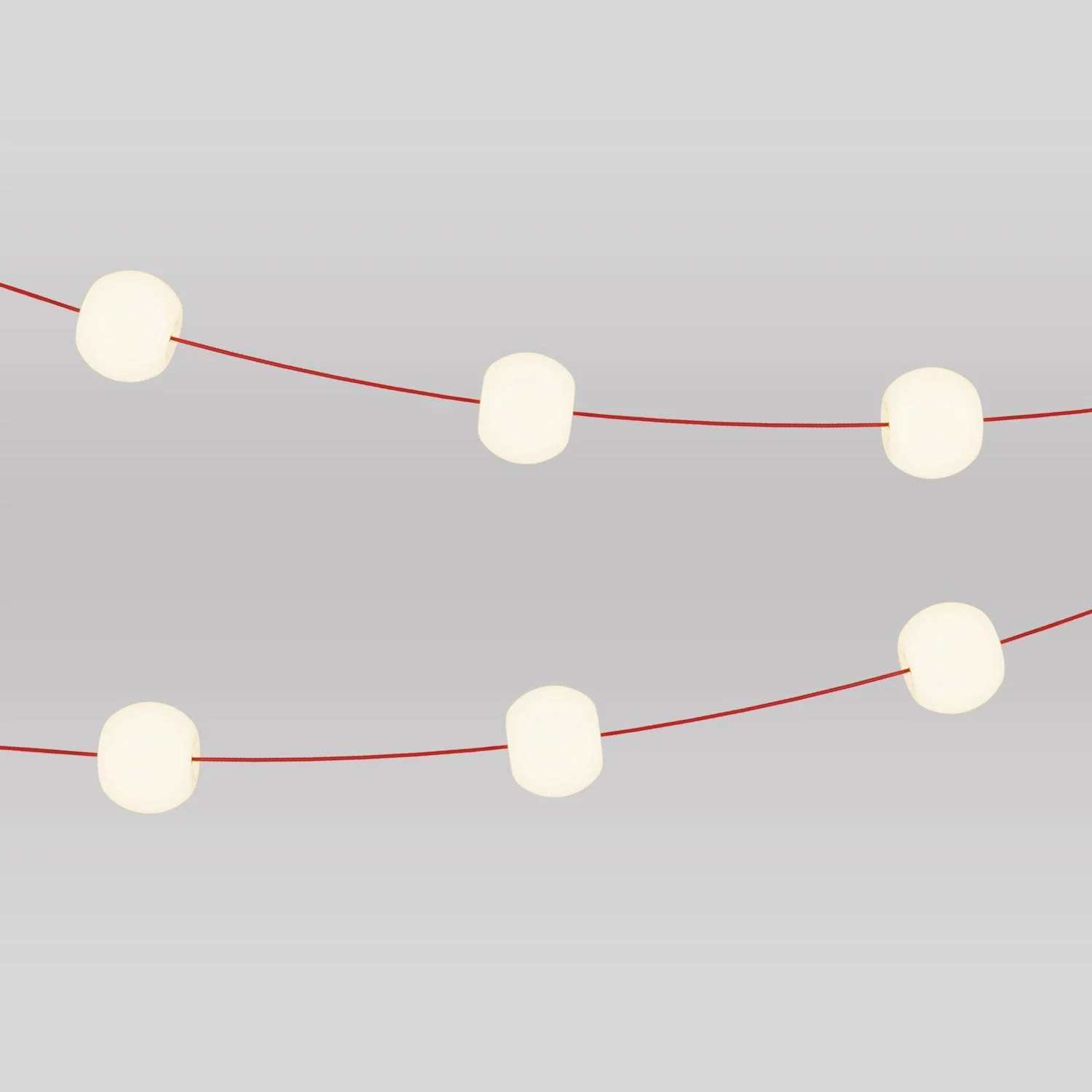 Outdoor light chain with 6 light points IP67 Red Starfish - Marina6 Cherry