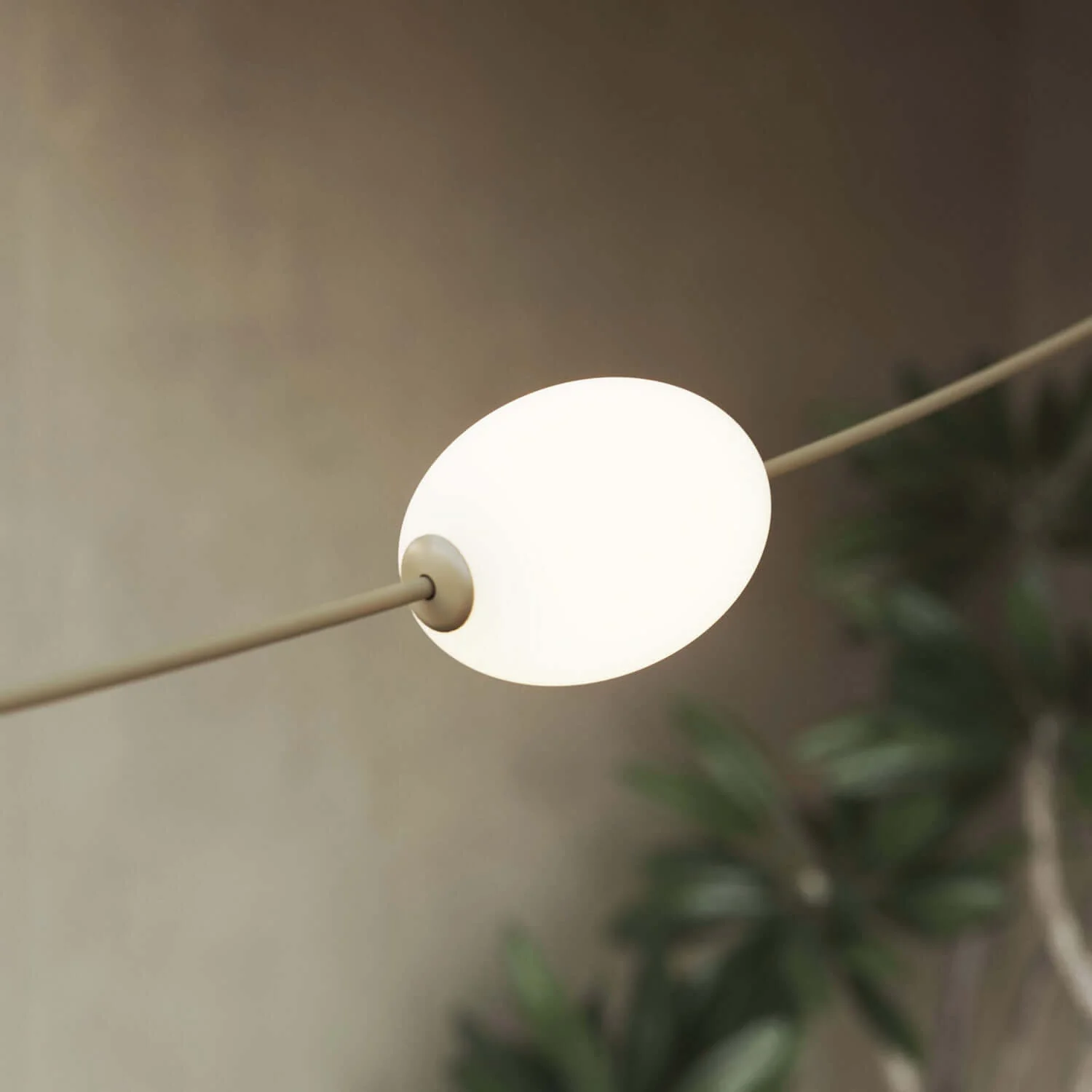 GRID mesh string light 7 outdoor bulbs IP67 Olive Green - Marina GRID - Image 6