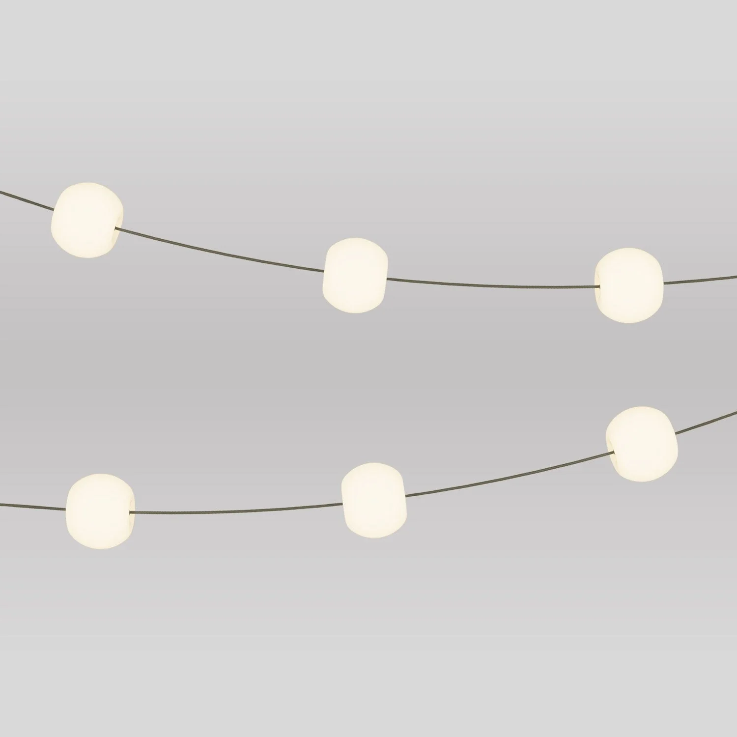 Outdoor 6-Light String Light IP67 Olive Green with UK Plug - Marina6 Cherry