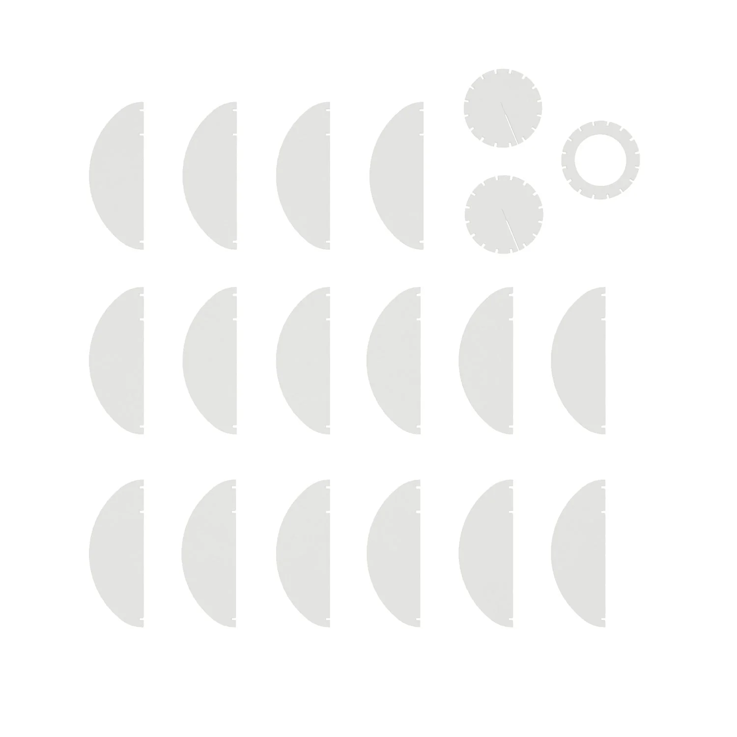Pendant lamp with elliptical LAMPSHHADE in sound-absorbing material - Melange white - Image 6