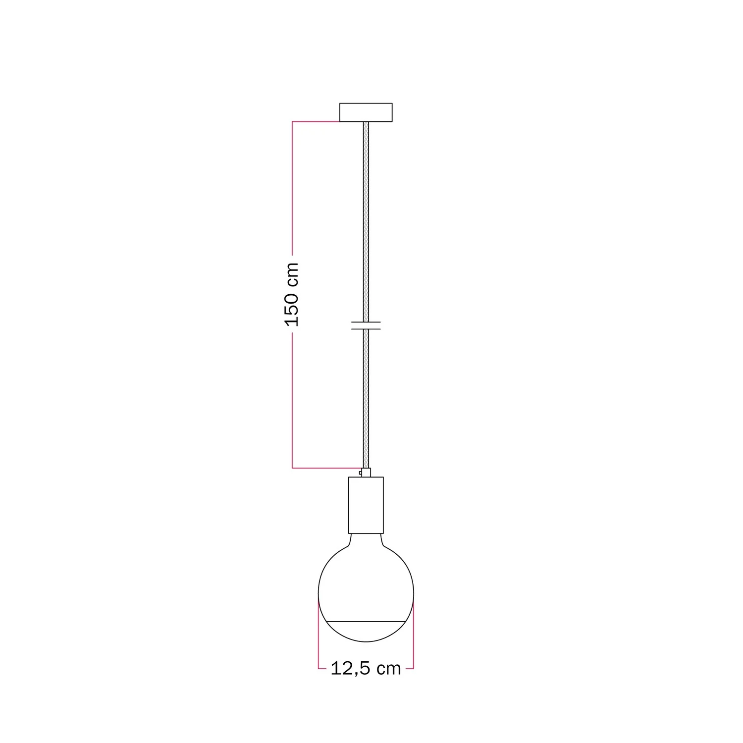 Filotto Metallico pendant lamp with Lucia Light bulb - Green - Image 4