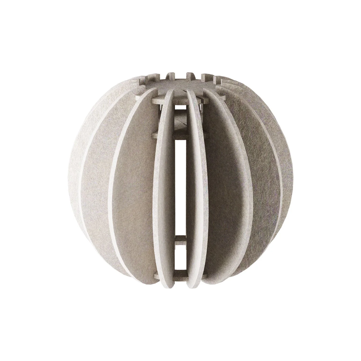 Pendant lamp with elliptical LAMPSHHADE in sound-absorbing material - Dove gray melange - Image 5