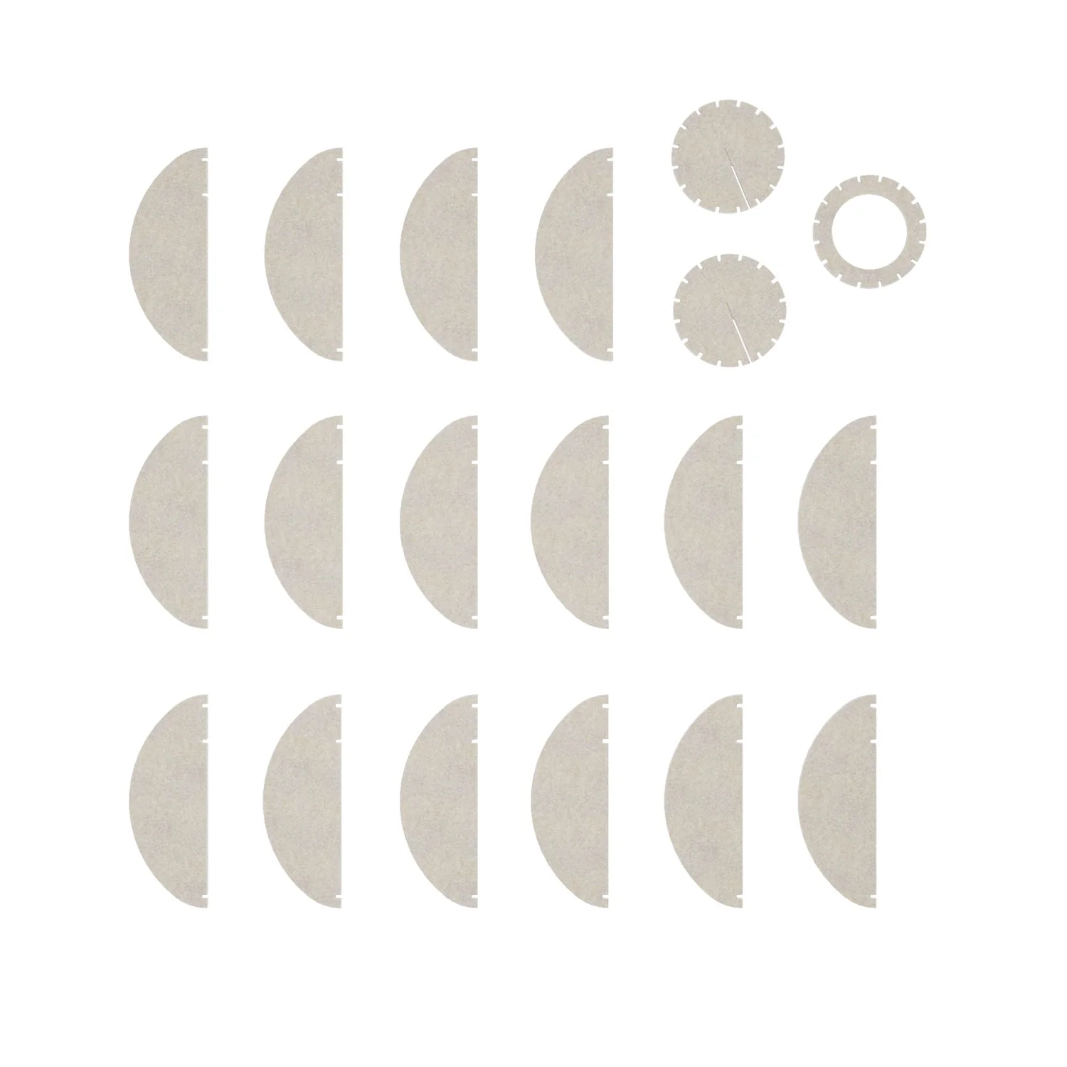 Pendant lamp with elliptical LAMPSHHADE in sound-absorbing material - Dove gray melange - Image 6