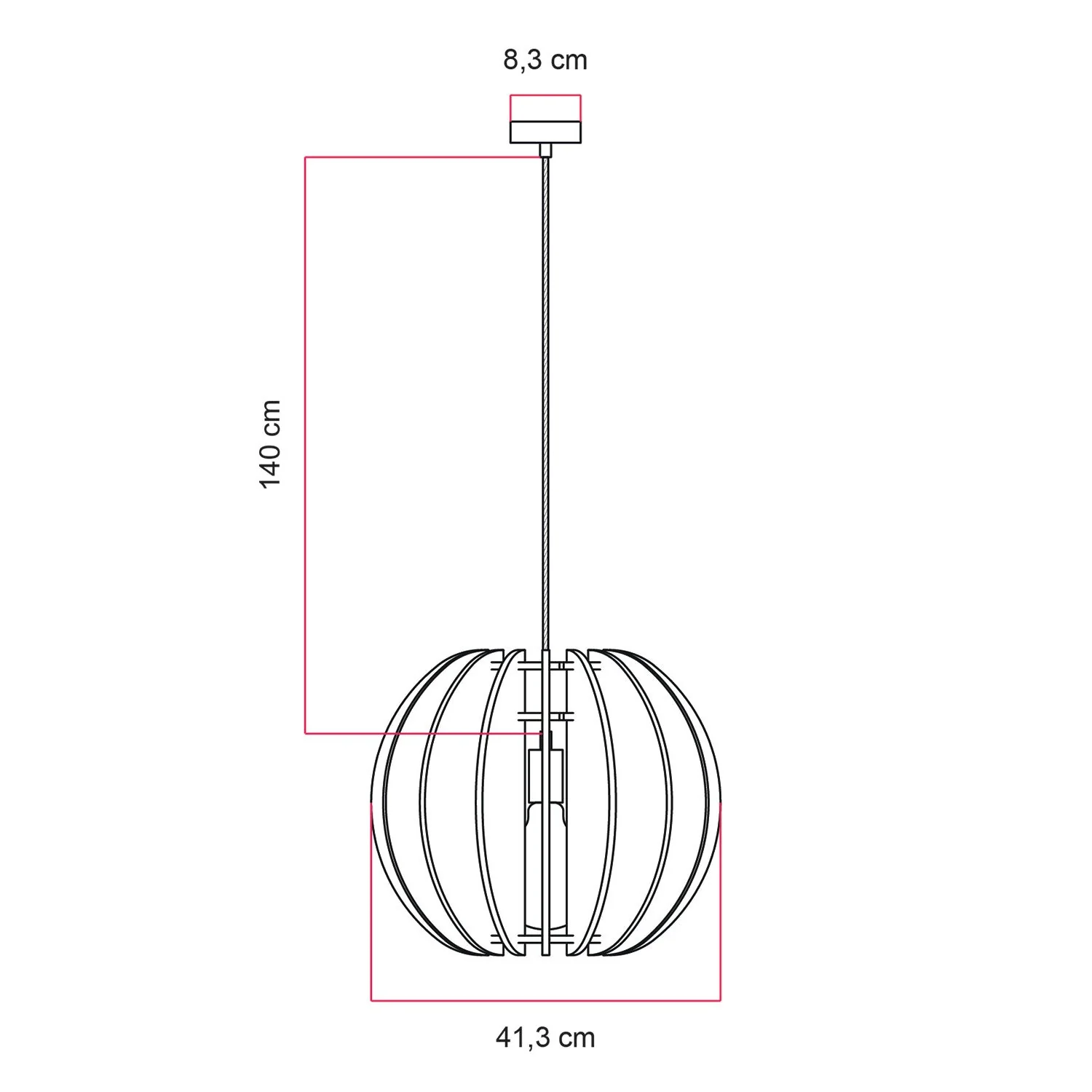 Pendant lamp with elliptical LAMPSHHADE in sound-absorbing material - Dove gray melange - Image 7