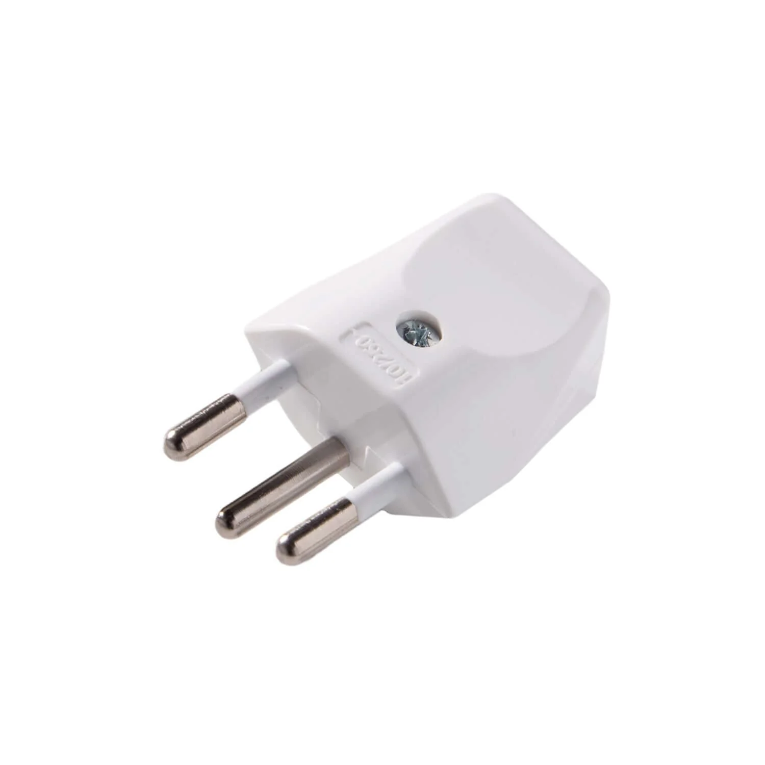 Swiss plug 2 Pole with ground 10A - White