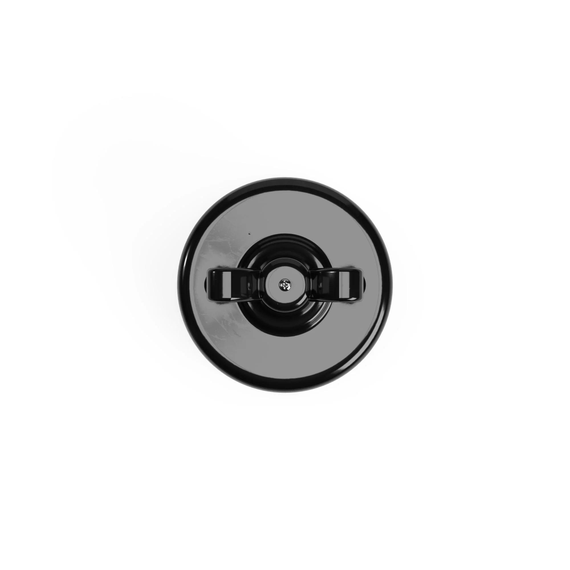 Black porcelain switch with butterfly nut - Image 10