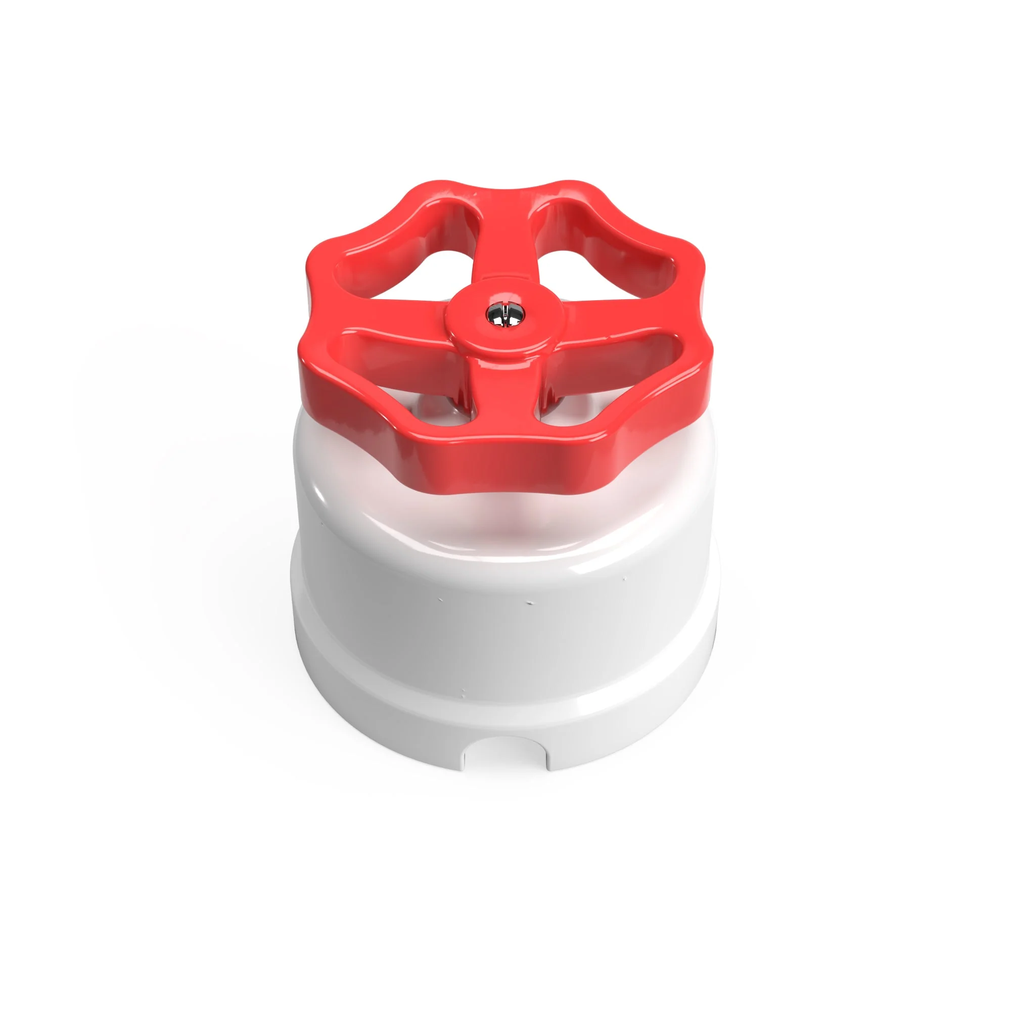 White porcelain switch with knob - Image 14
