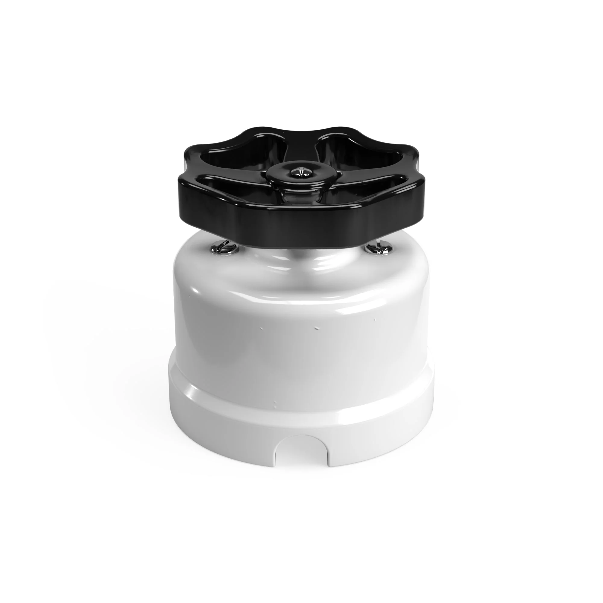 White porcelain switch with knob - Image 9