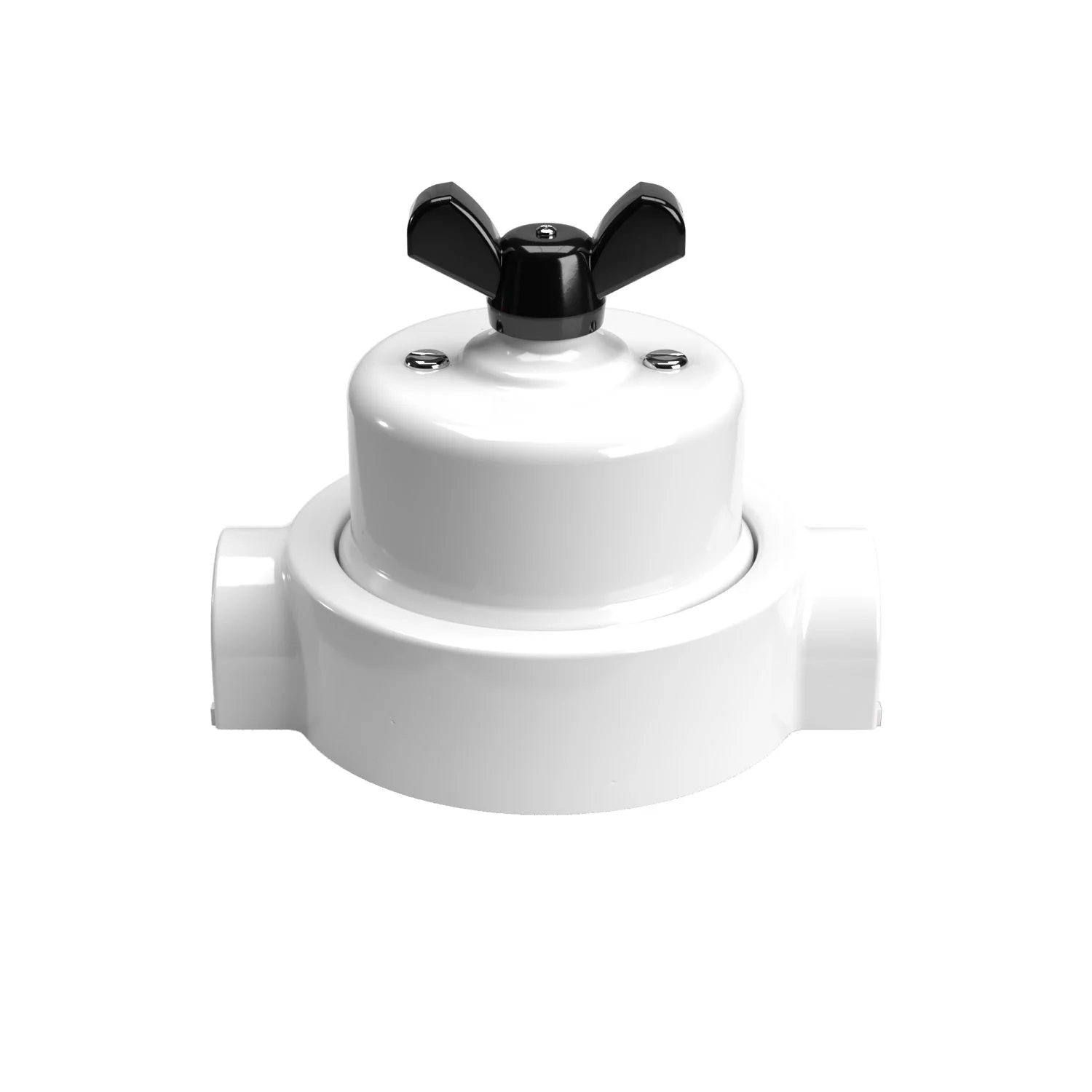 Switch/deviator kit with butterfly nut and base for Creative-Tubes in white porcelain - Image 39