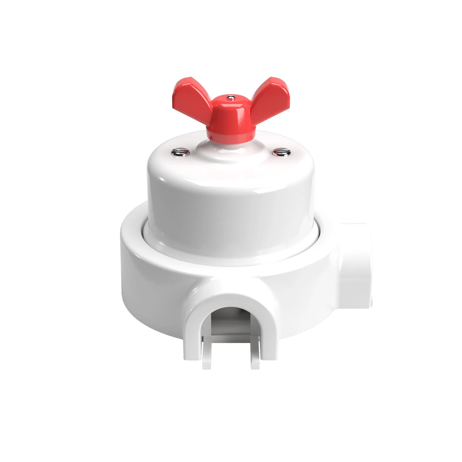 Switch/deviator kit with butterfly nut and base for Creative-Tubes in white porcelain - Image 54