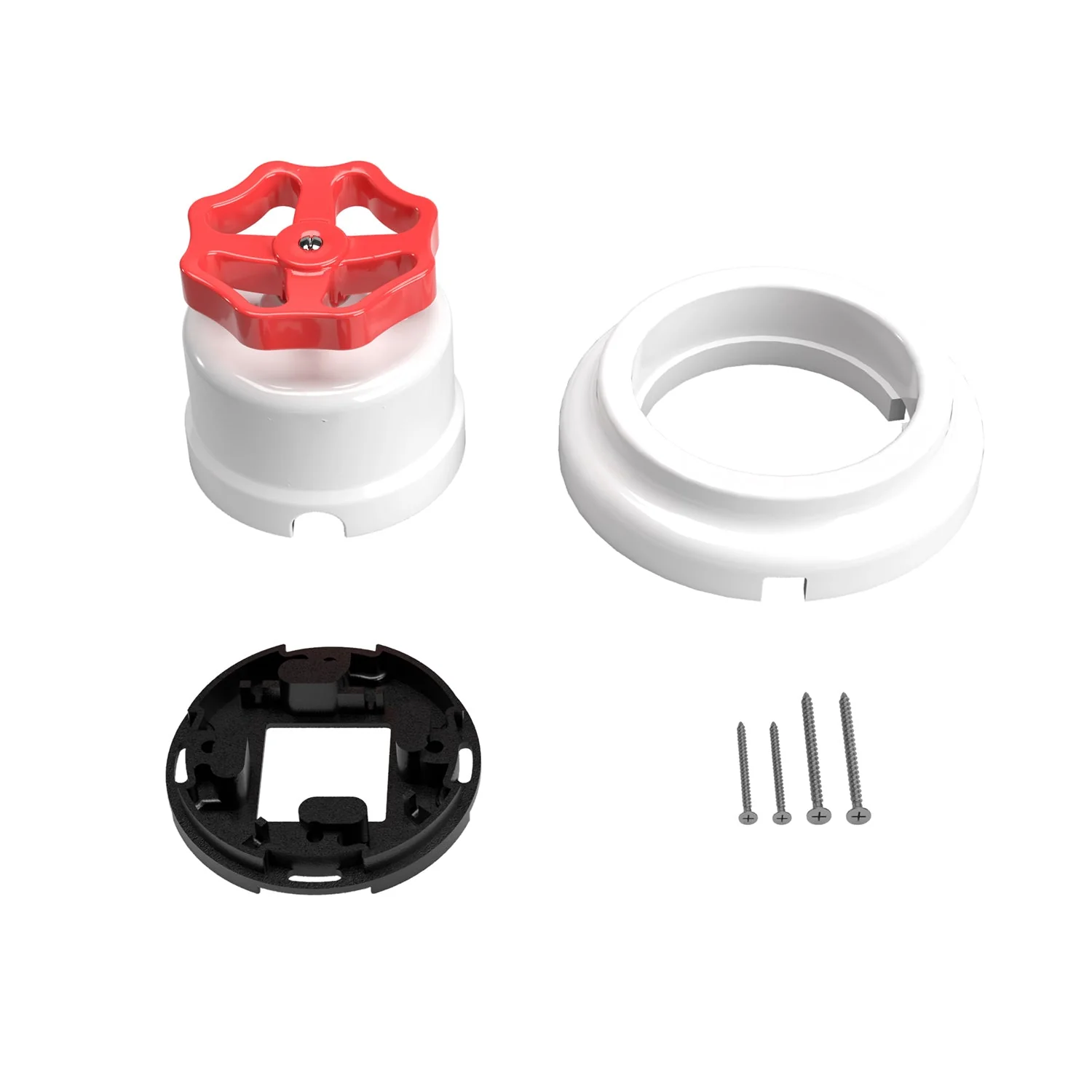 Switch/deviator kit with knob and white porcelain base - Image 16