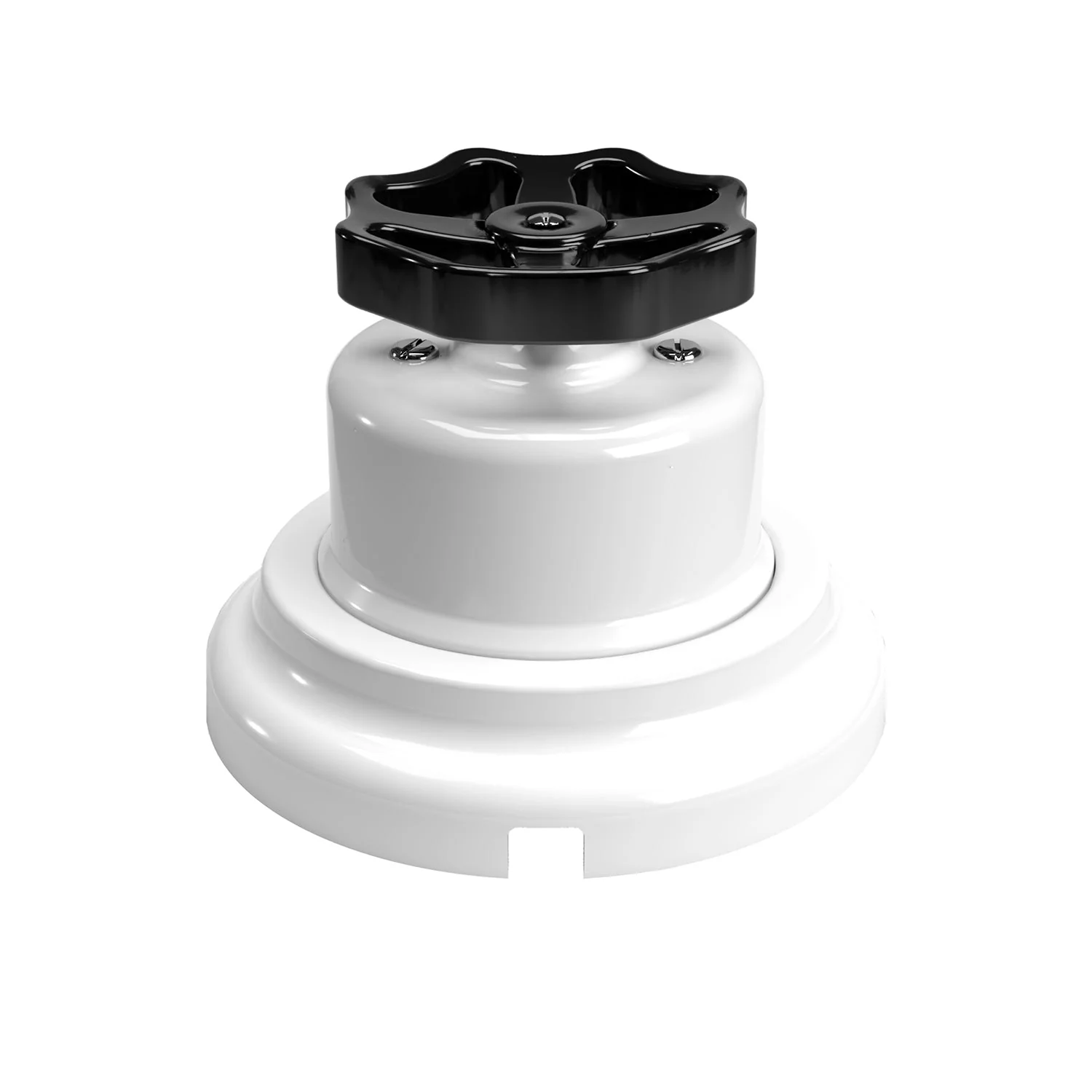 Switch/deviator kit with knob and white porcelain base - Image 9