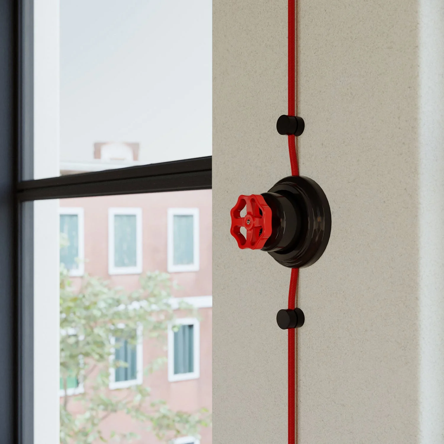 Switch/deviator kit with black porcelain knob and base - Image 17