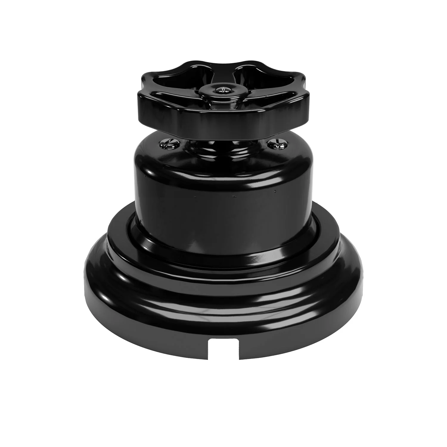 Switch/deviator kit with black porcelain knob and base - Image 9