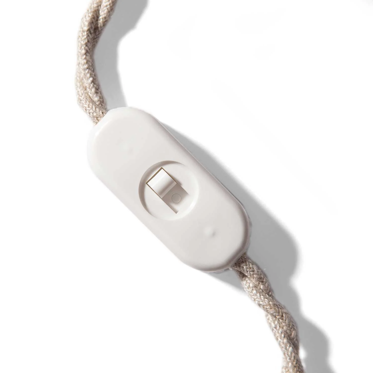 Unipolar Cutoff Switch with slider White - Design by Achille Castiglioni