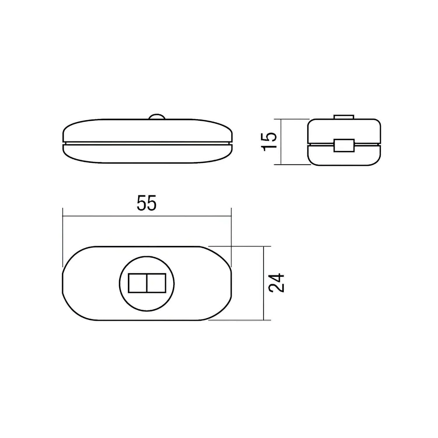 Unipolar Cutoff Switch with slider White - Design by Achille Castiglioni - Image 5