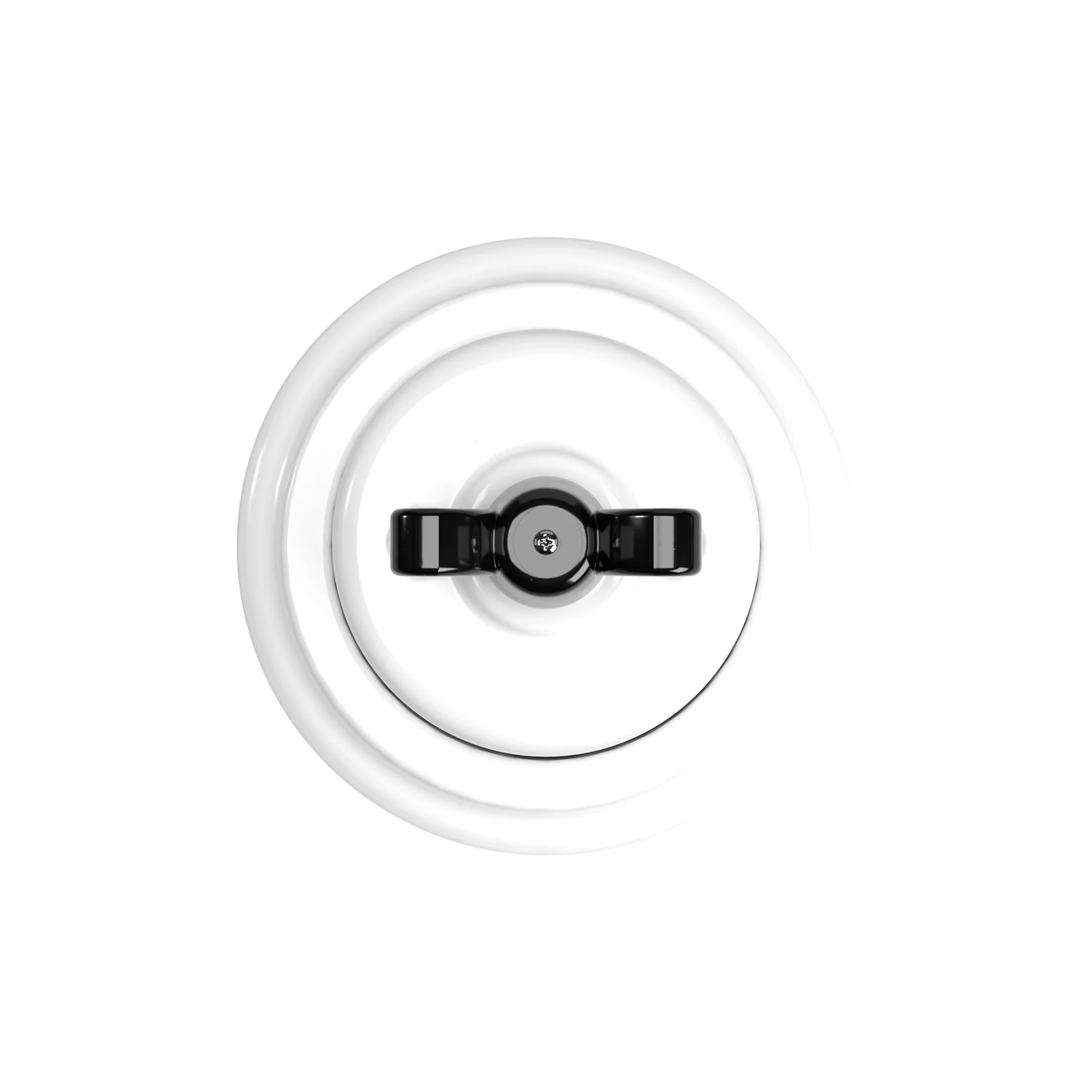 Switch/selector kit with wing nut and white porcelain base - Image 10