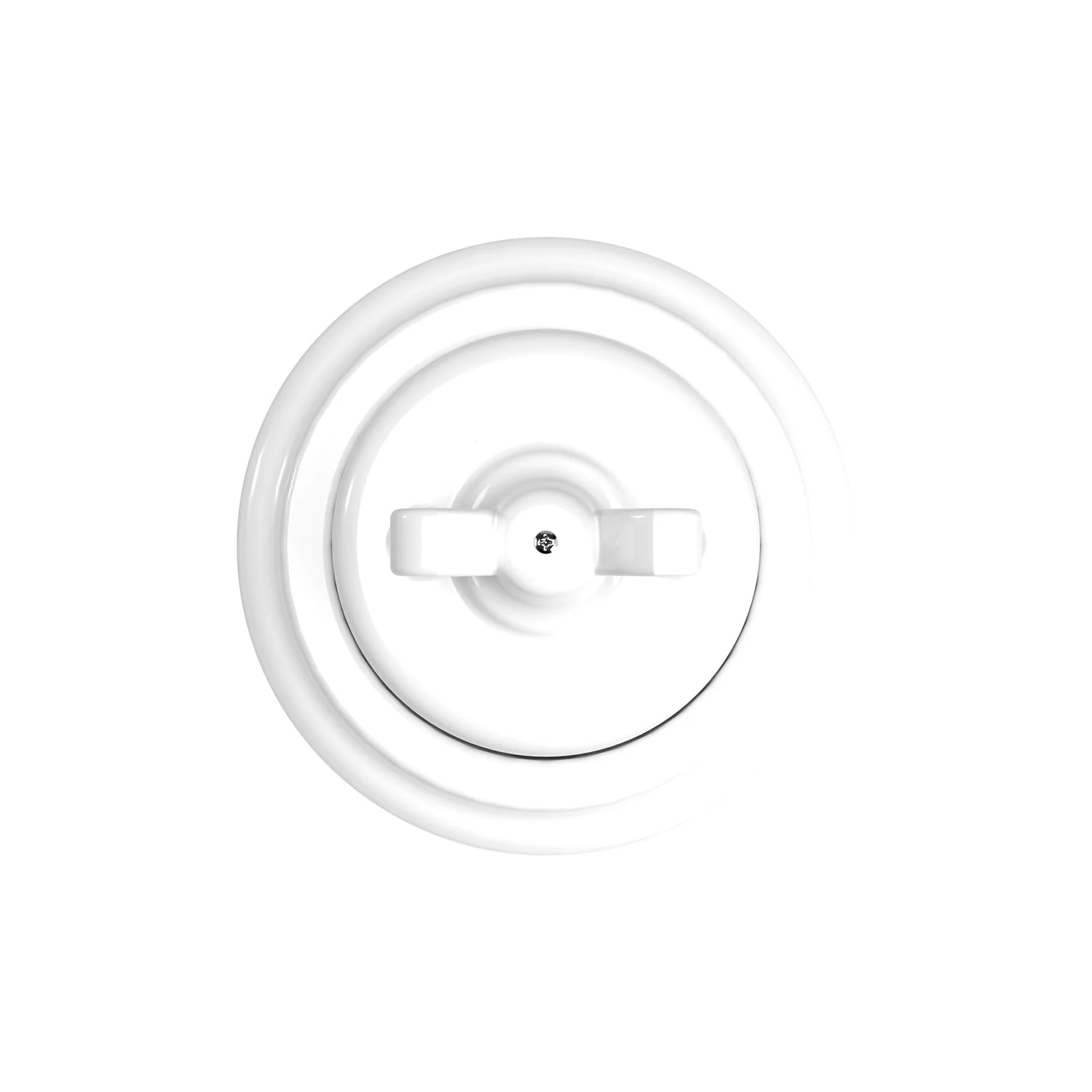 Switch/selector kit with wing nut and white porcelain base - Image 2