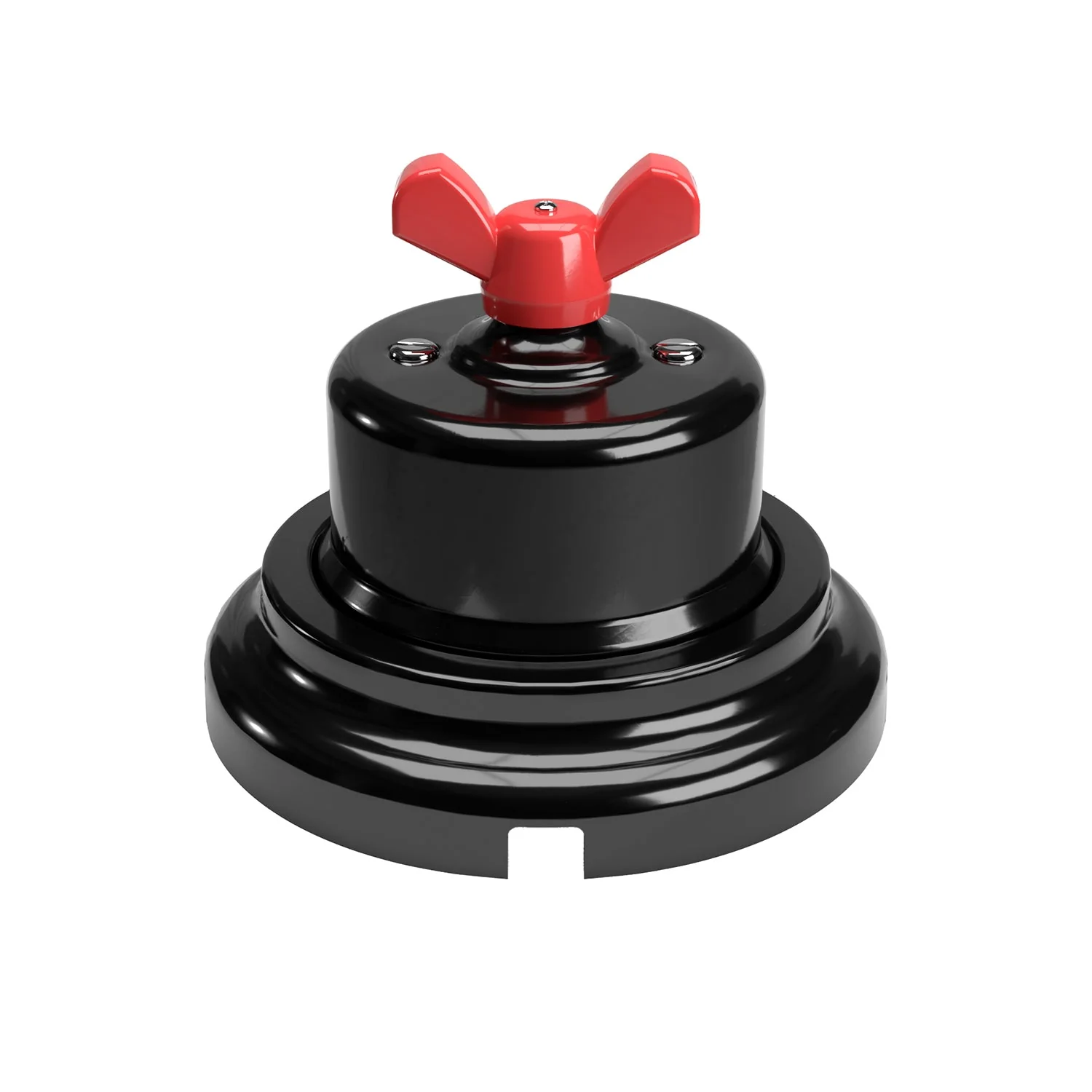 Switch/selector kit with wing nut and black porcelain base - Image 14