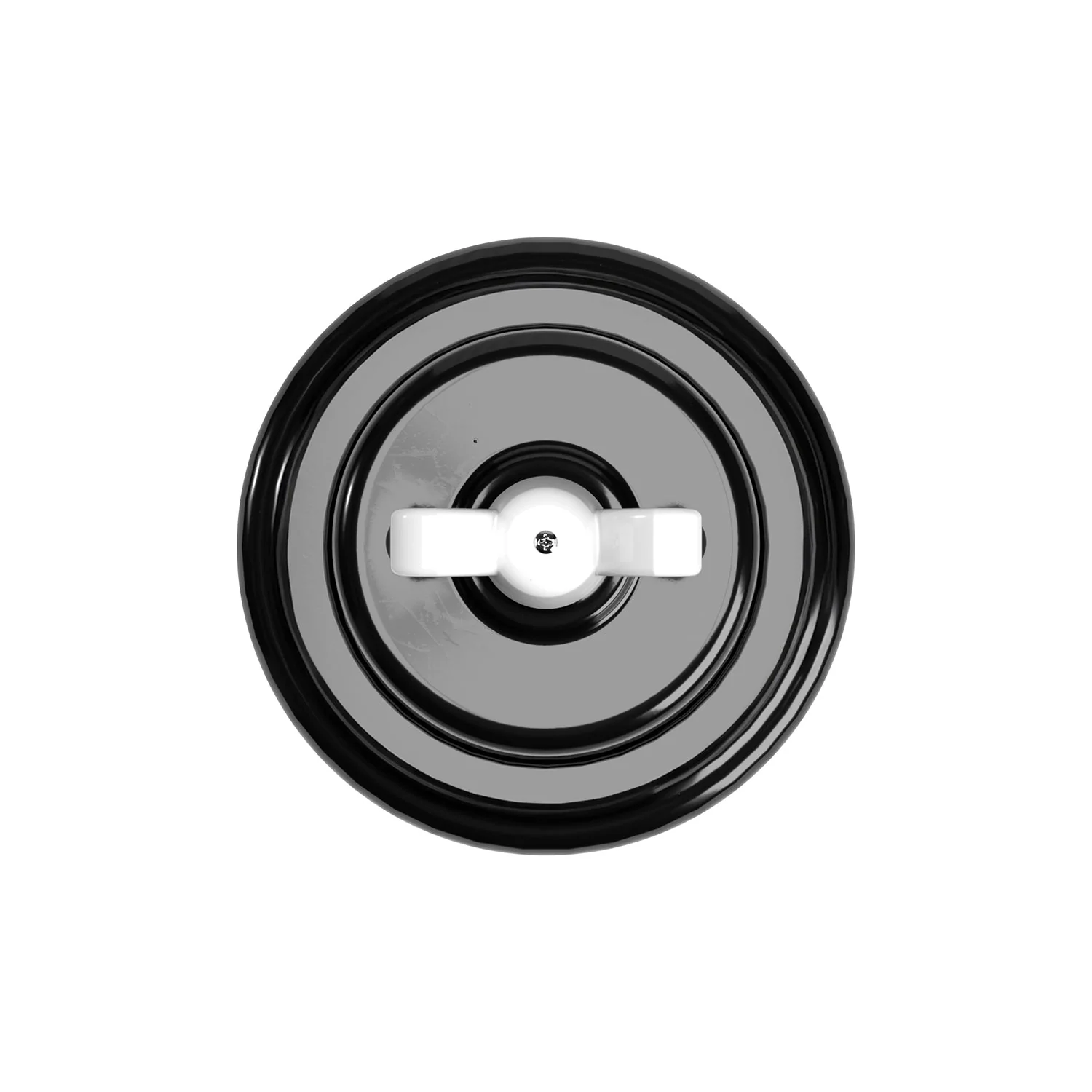 Switch/selector kit with wing nut and black porcelain base - Image 2