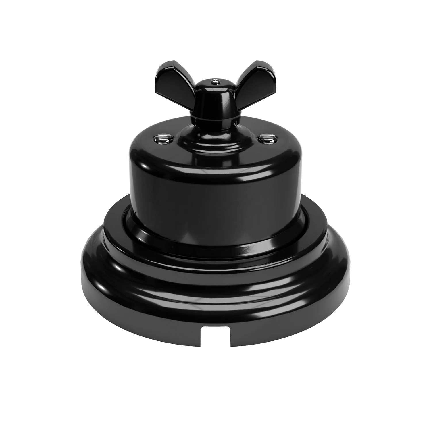 Switch/selector kit with wing nut and black porcelain base - Image 9