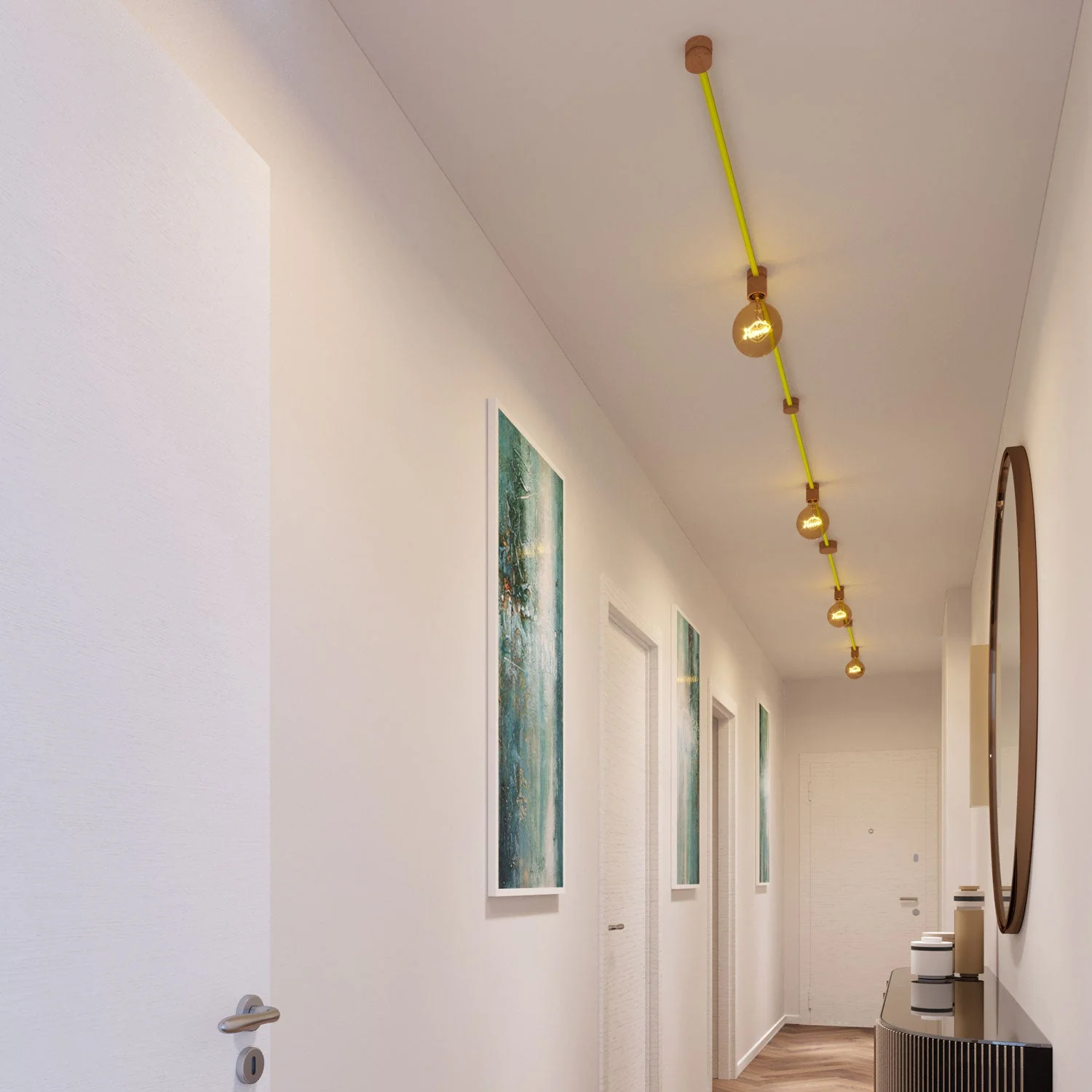 Filé Symmetric System Kit – with 5 m CF10 cord for string lights and 9 wooden indoor components - Image 2