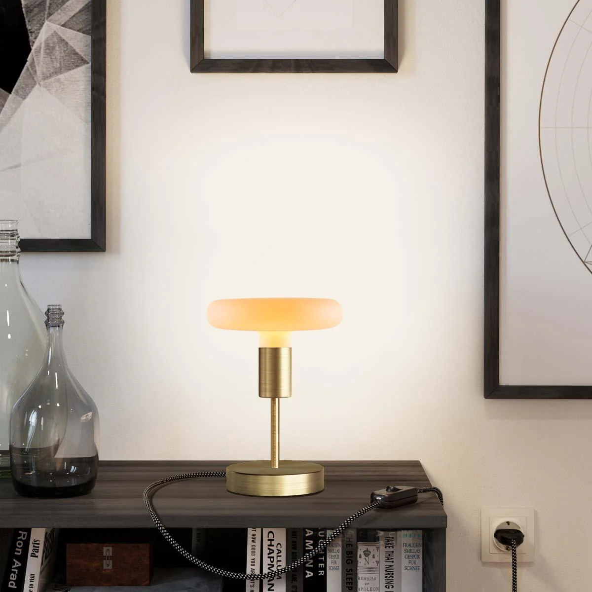 Alzaluce Dash table lamp in metal - Satin bronze - Image 2