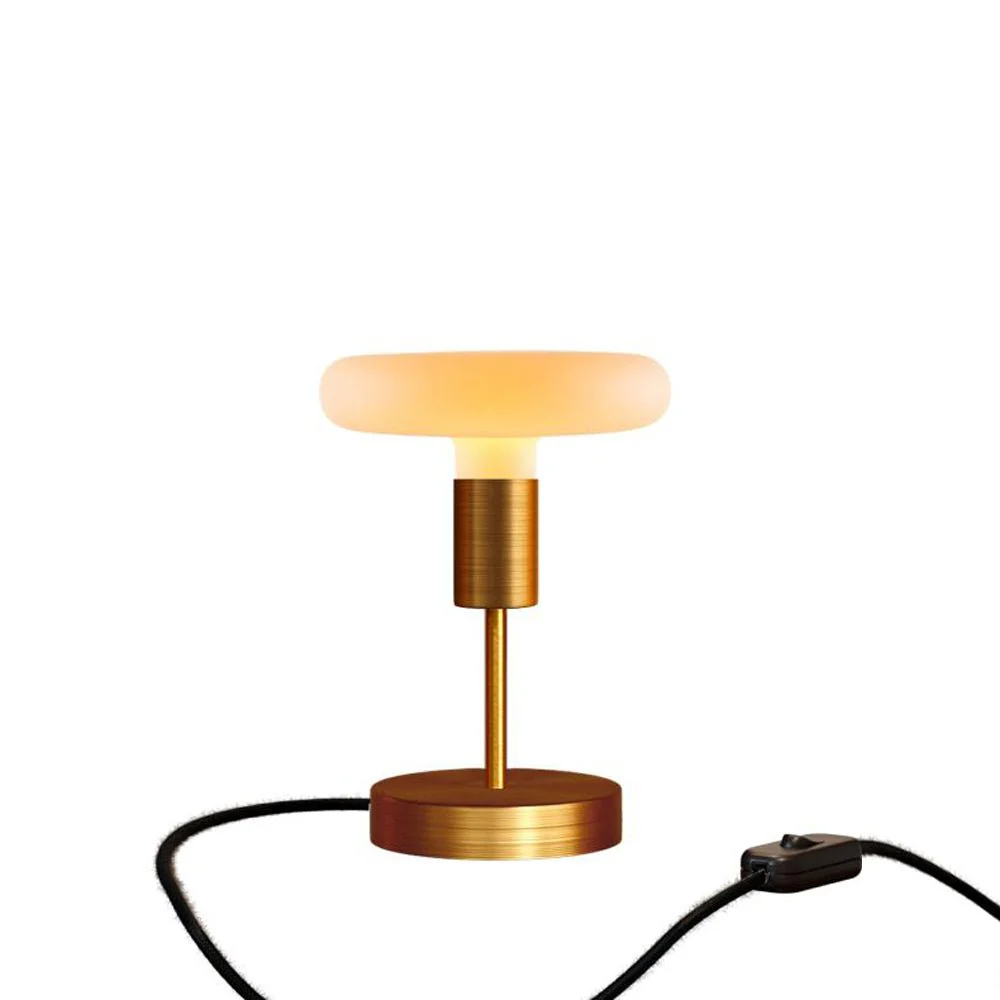Alzaluce Dash table lamp in metal - Satin copper