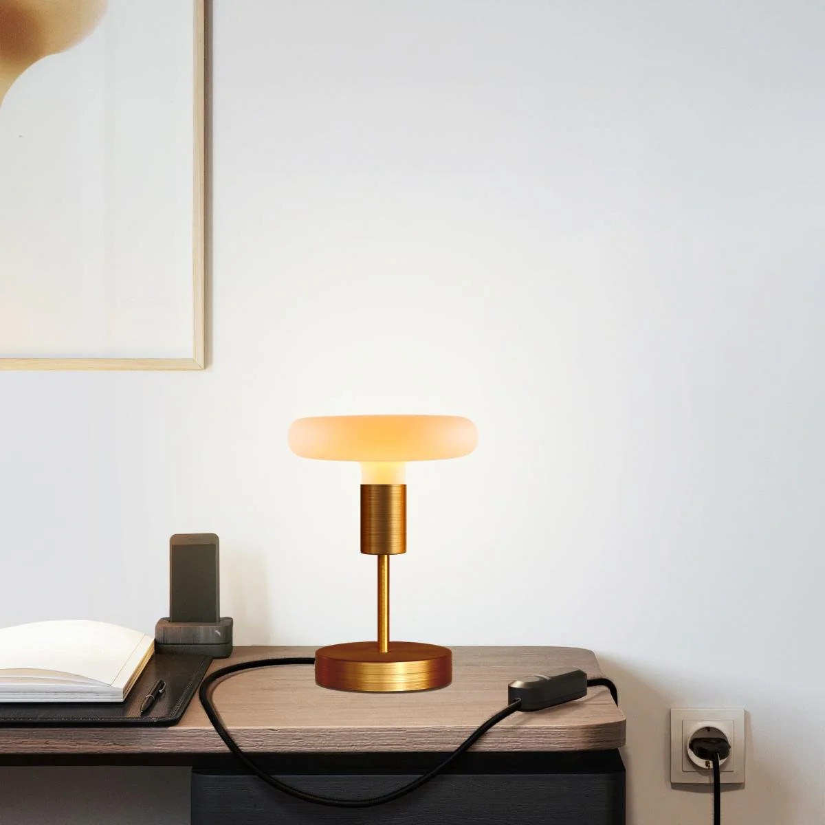 Alzaluce Dash table lamp in metal - Satin copper - Image 6