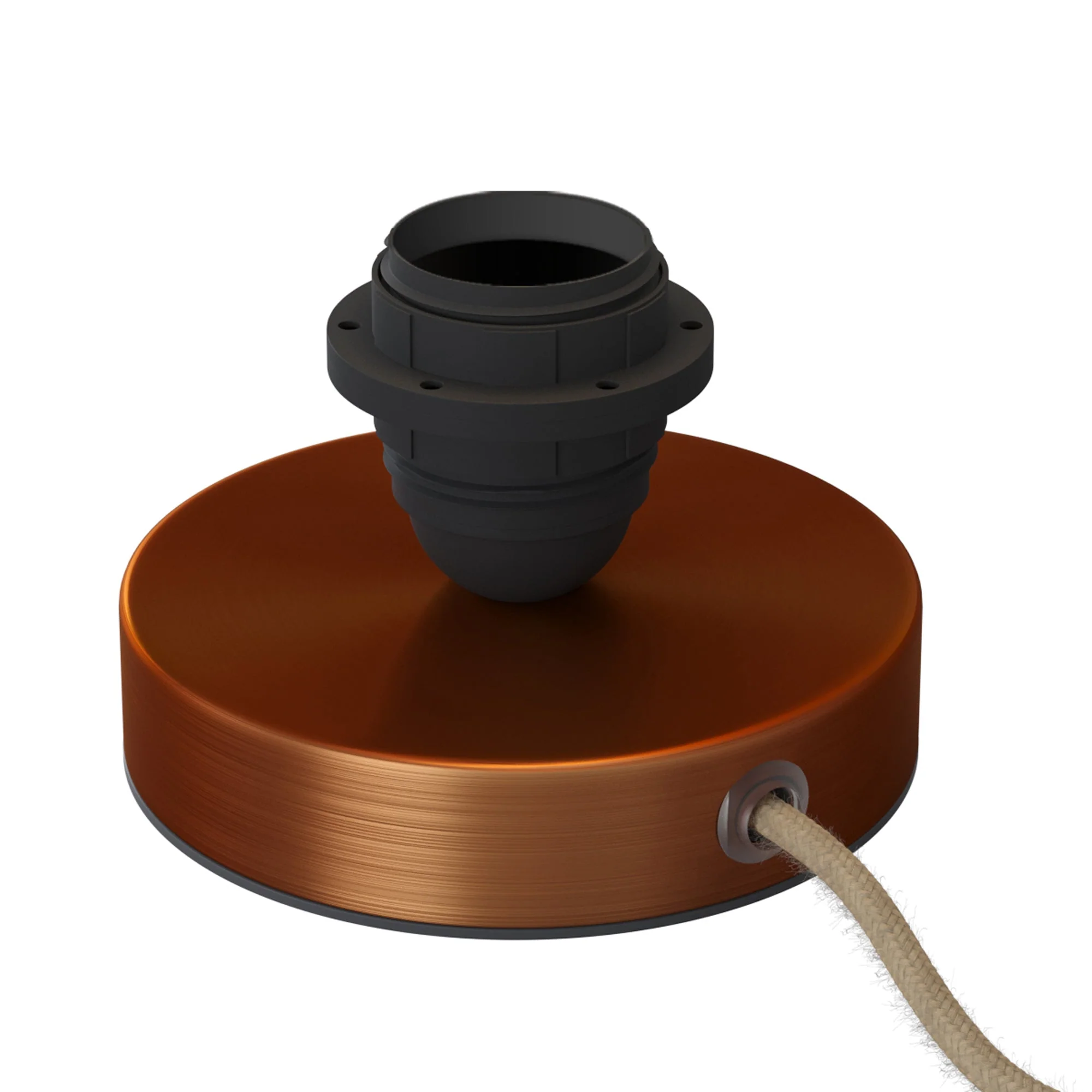 Posaluce for lampshade - Metal table lamp - Satin copper