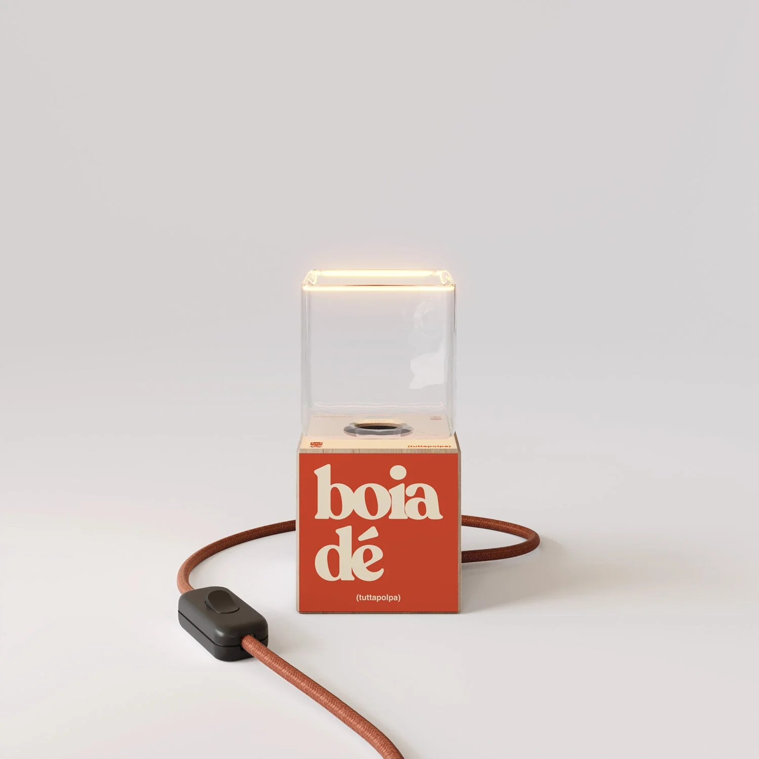 Cubetto table lamp "Boia de" with UK plug and Ghost light bulb - Tuttapolpa - Image 5