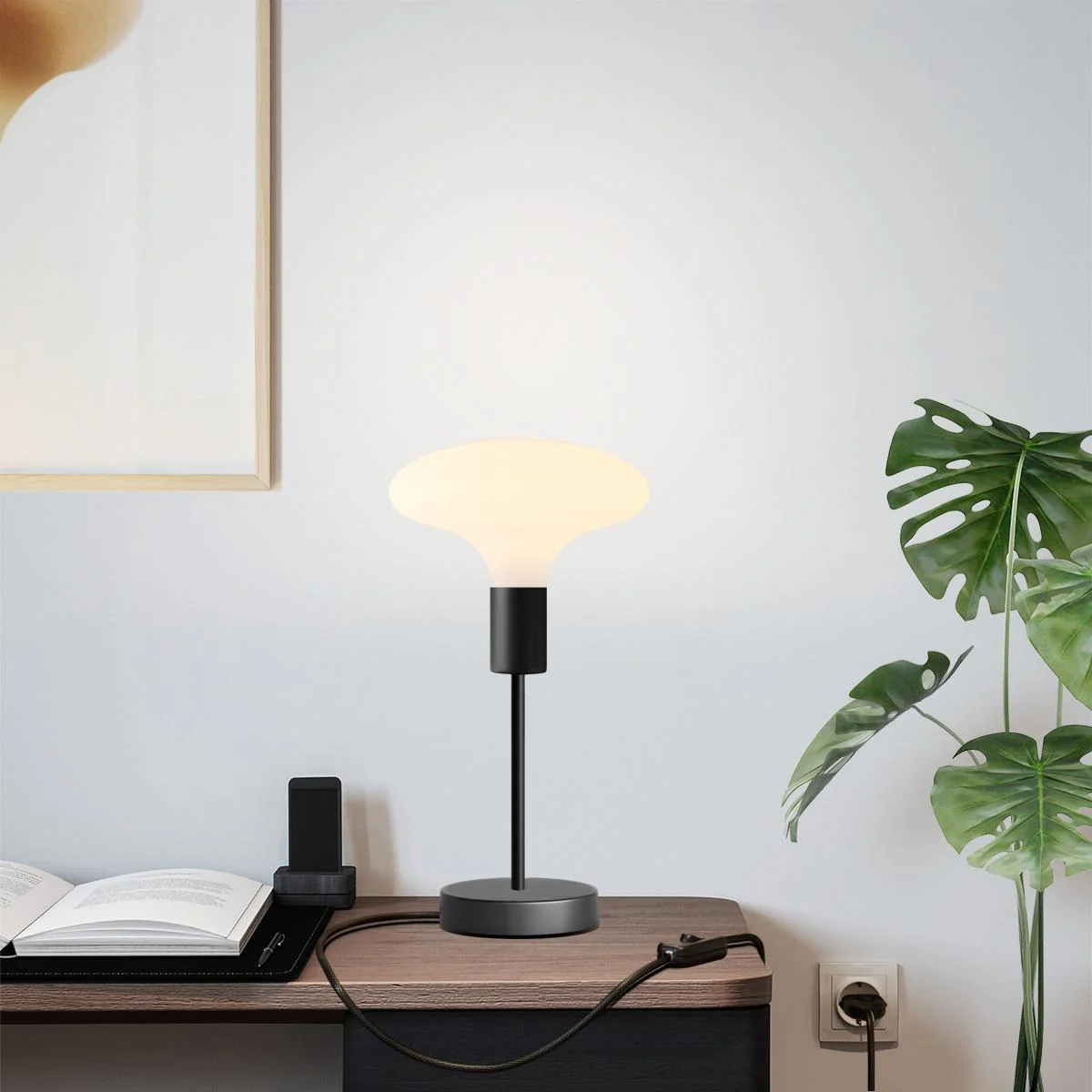 Alzaluce Idra table lamp in metal - Black - Image 2