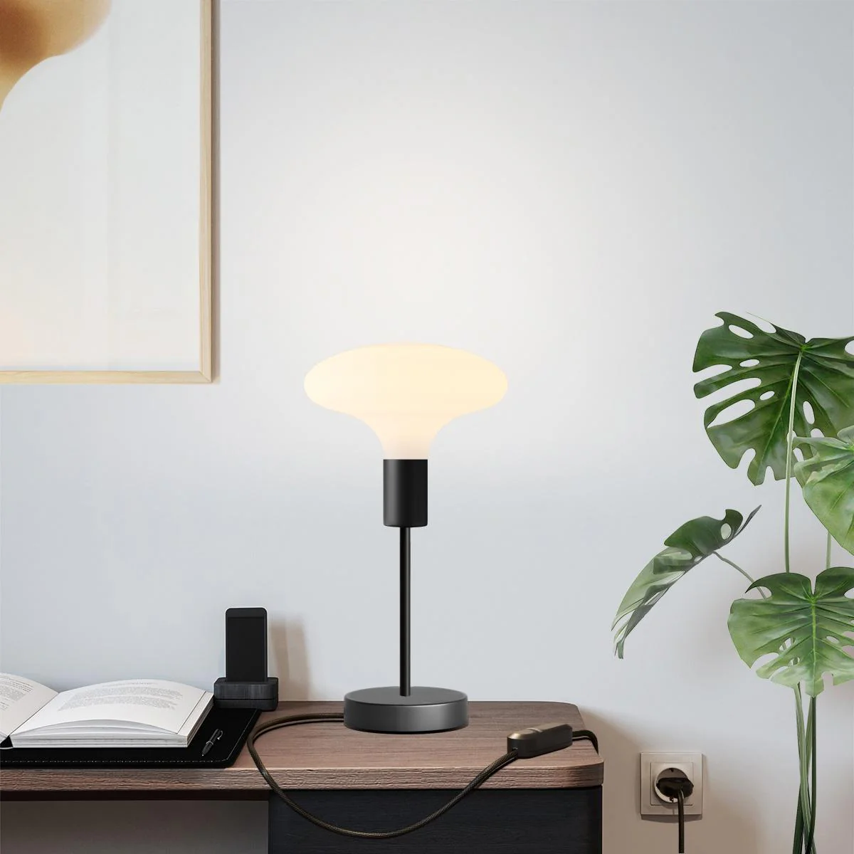 Alzaluce Idra table lamp in metal - Black - Image 6