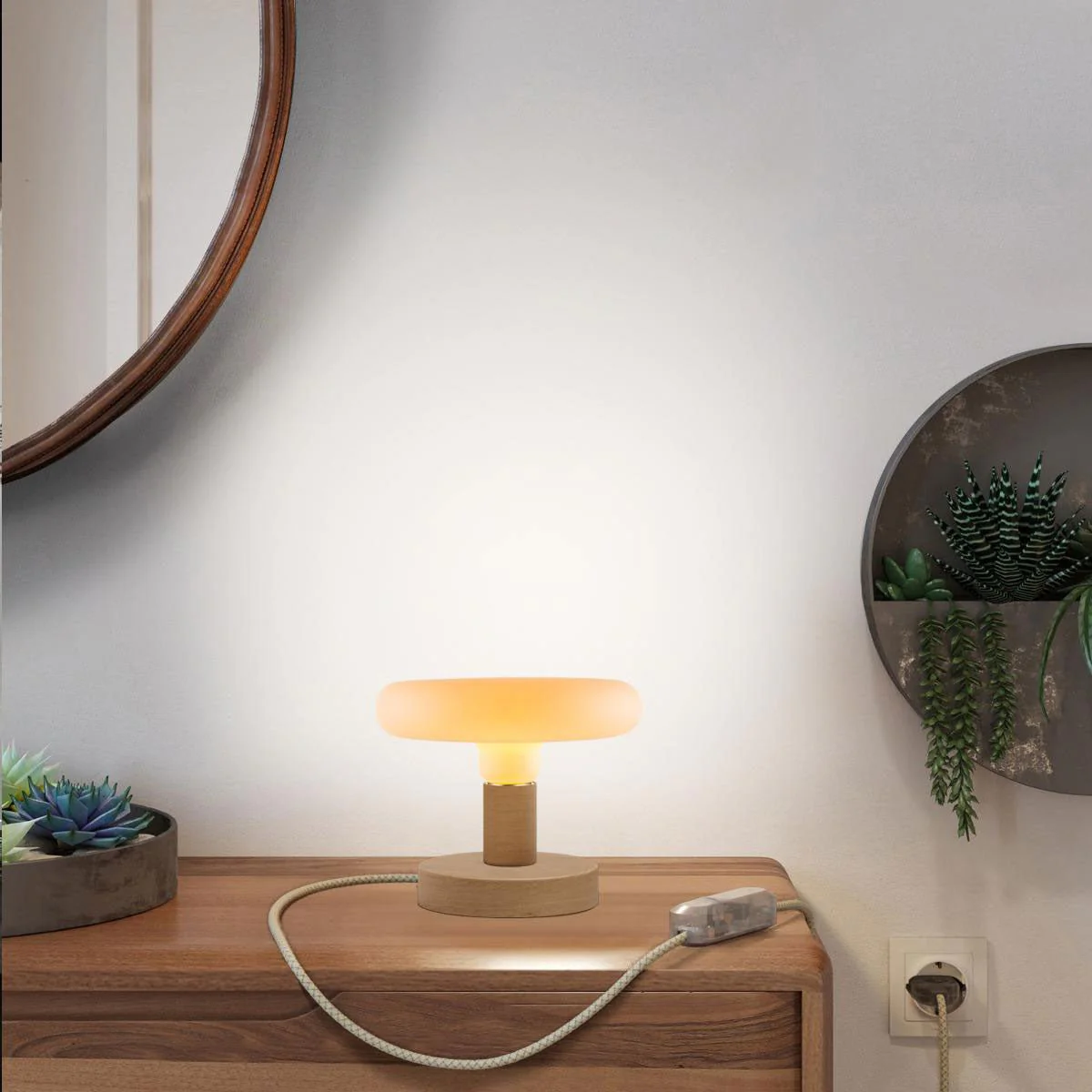 Posaluce Dash table lamp in wood - Neutral - Image 6