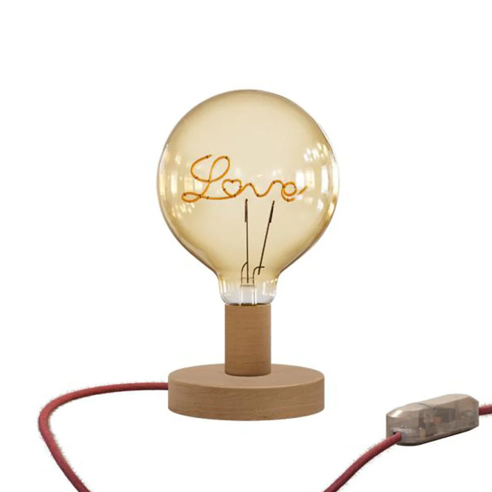 Posaluce Love table lamp in wood - Neutral - Image 5