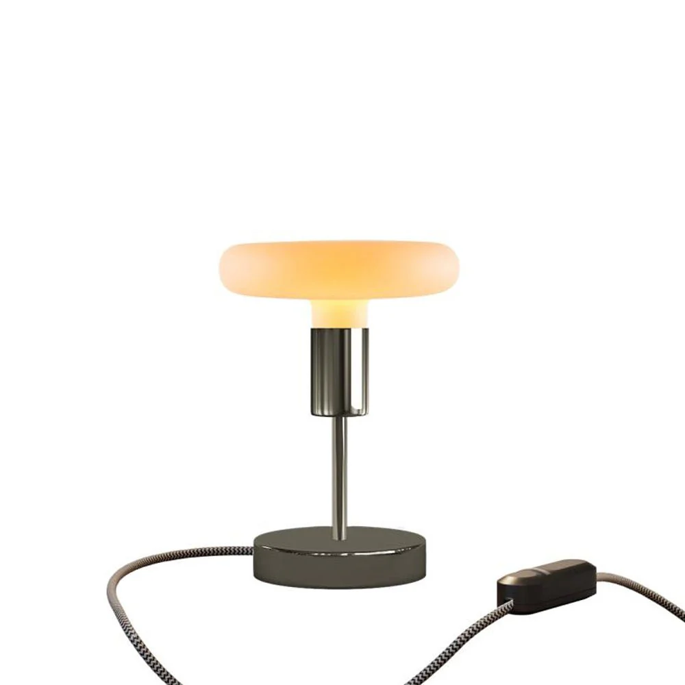 Alzaluce Dash table lamp in metal with UK plug - Pearl Black - Image 5