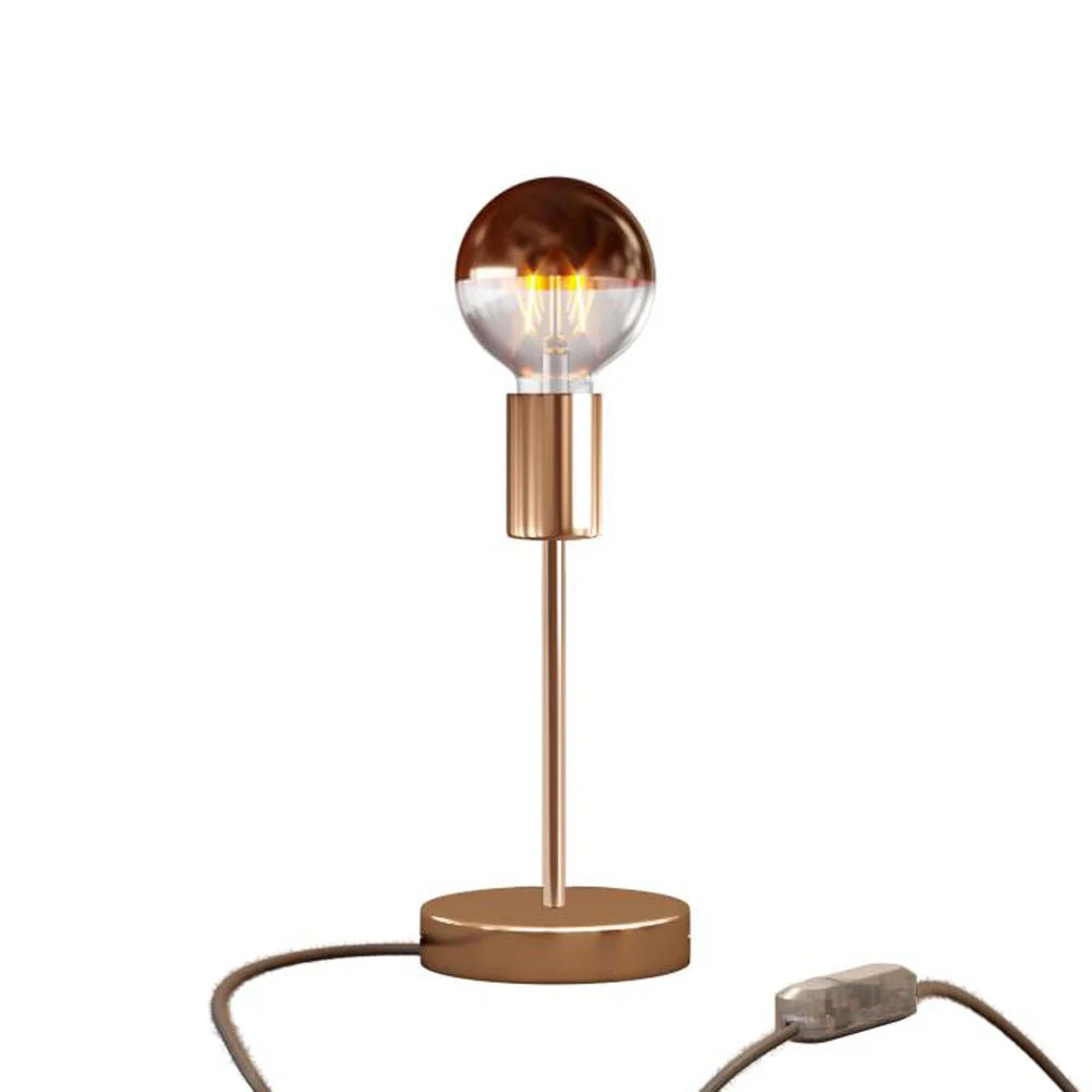 Alzaluce Half Cup table lamp in metal - Copper - Image 5
