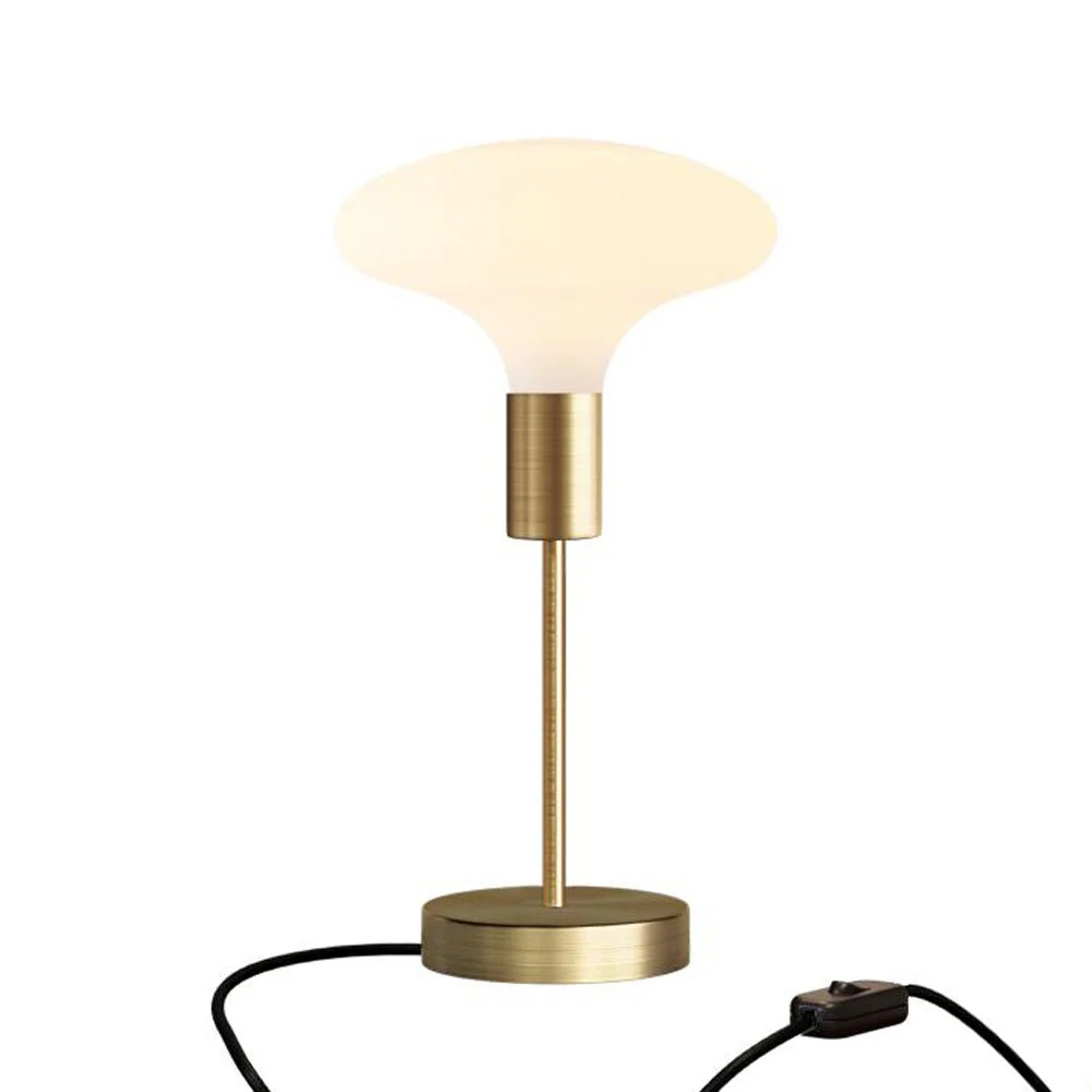 Alzaluce Idra table lamp in metal with UK plug - Satin bronze