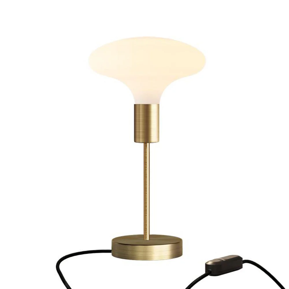 Alzaluce Idra table lamp in metal with UK plug - Satin bronze - Image 5